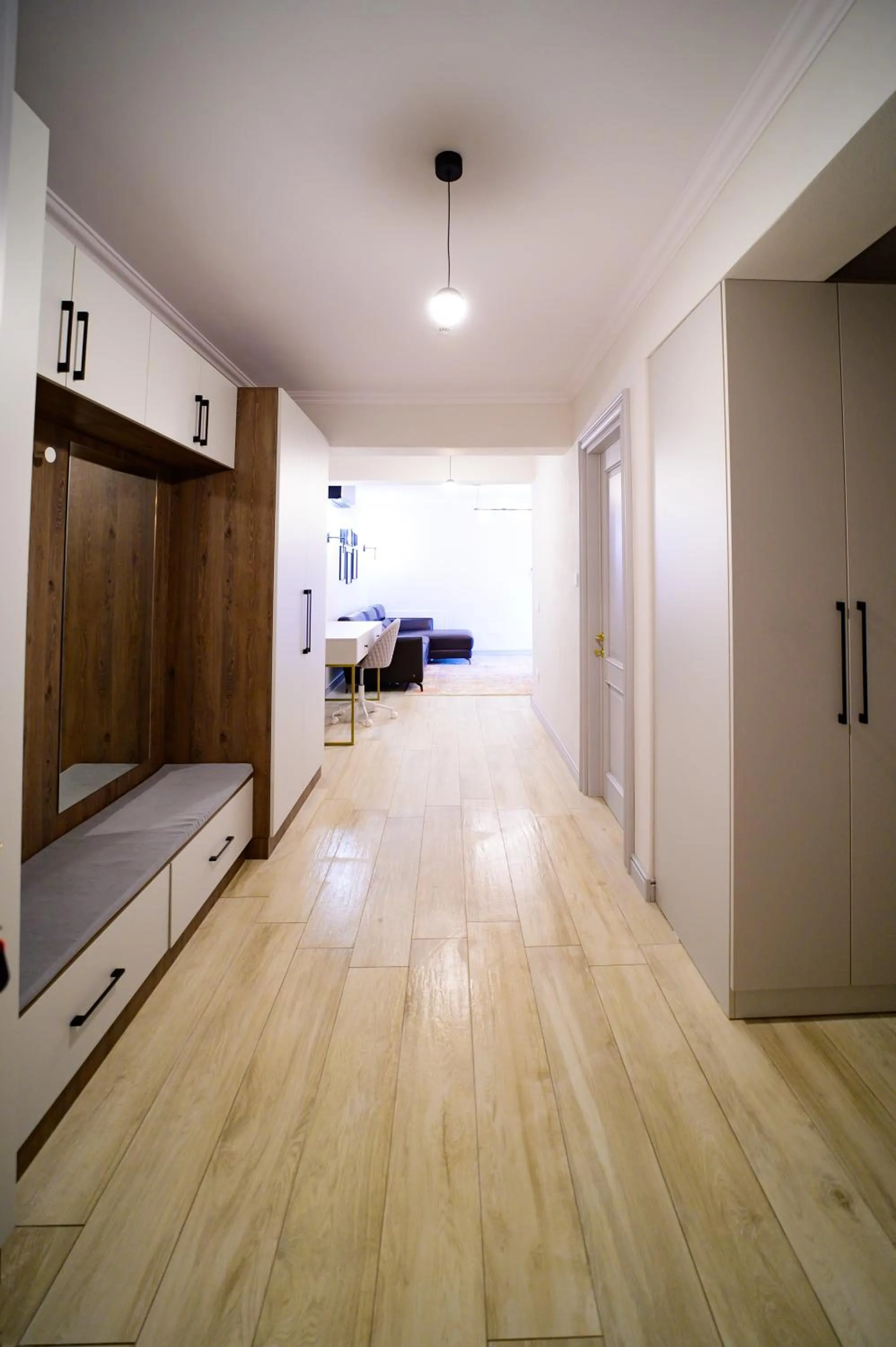 Facade/entrance, Bed in First Apartments