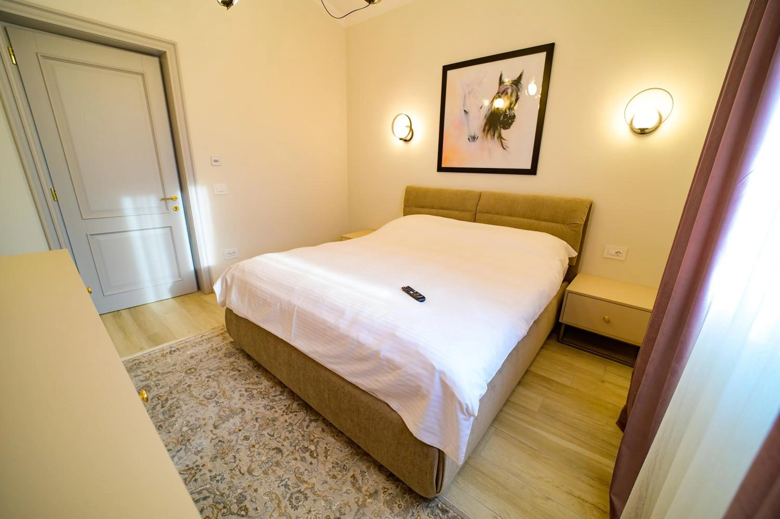 Bedroom, Bed in First Apartments