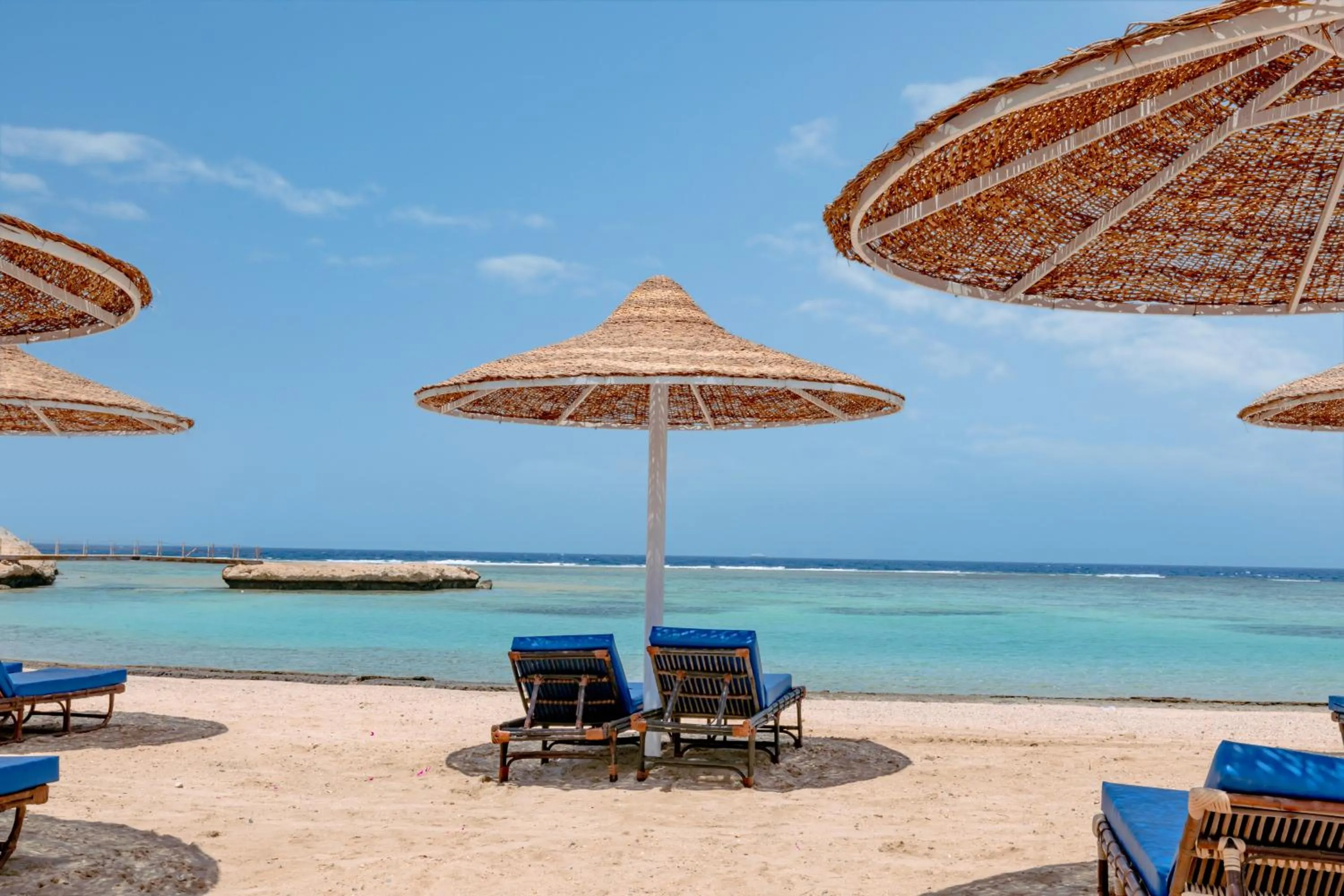 Beach in Pickalbatros Villaggio Aqua Park - Portofino Marsa Alam