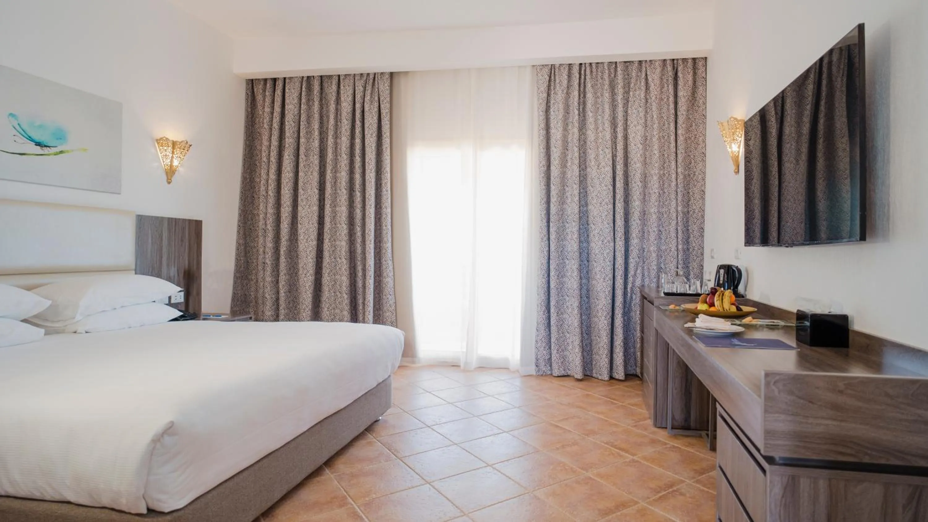 Bedroom, Bed in Pickalbatros Villaggio Aqua Park - Portofino Marsa Alam