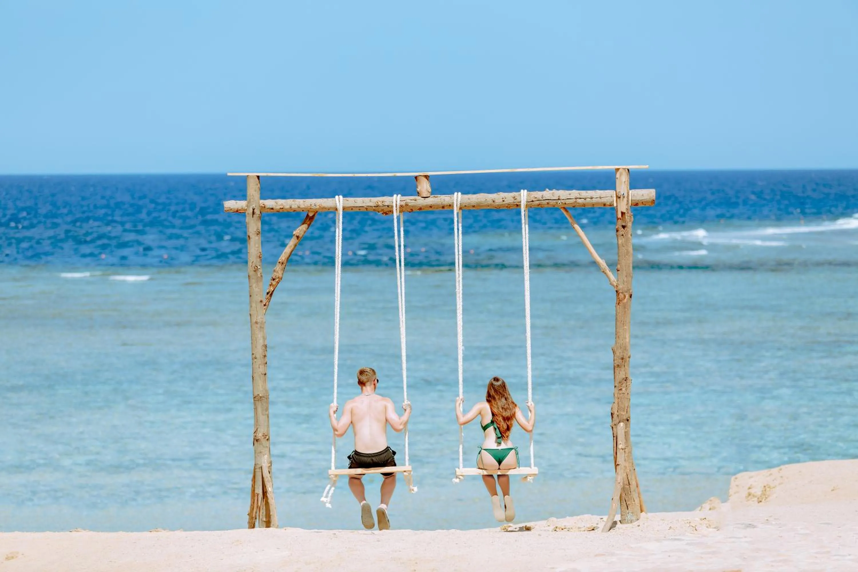 Beach in Pickalbatros Villaggio Aqua Park - Portofino Marsa Alam