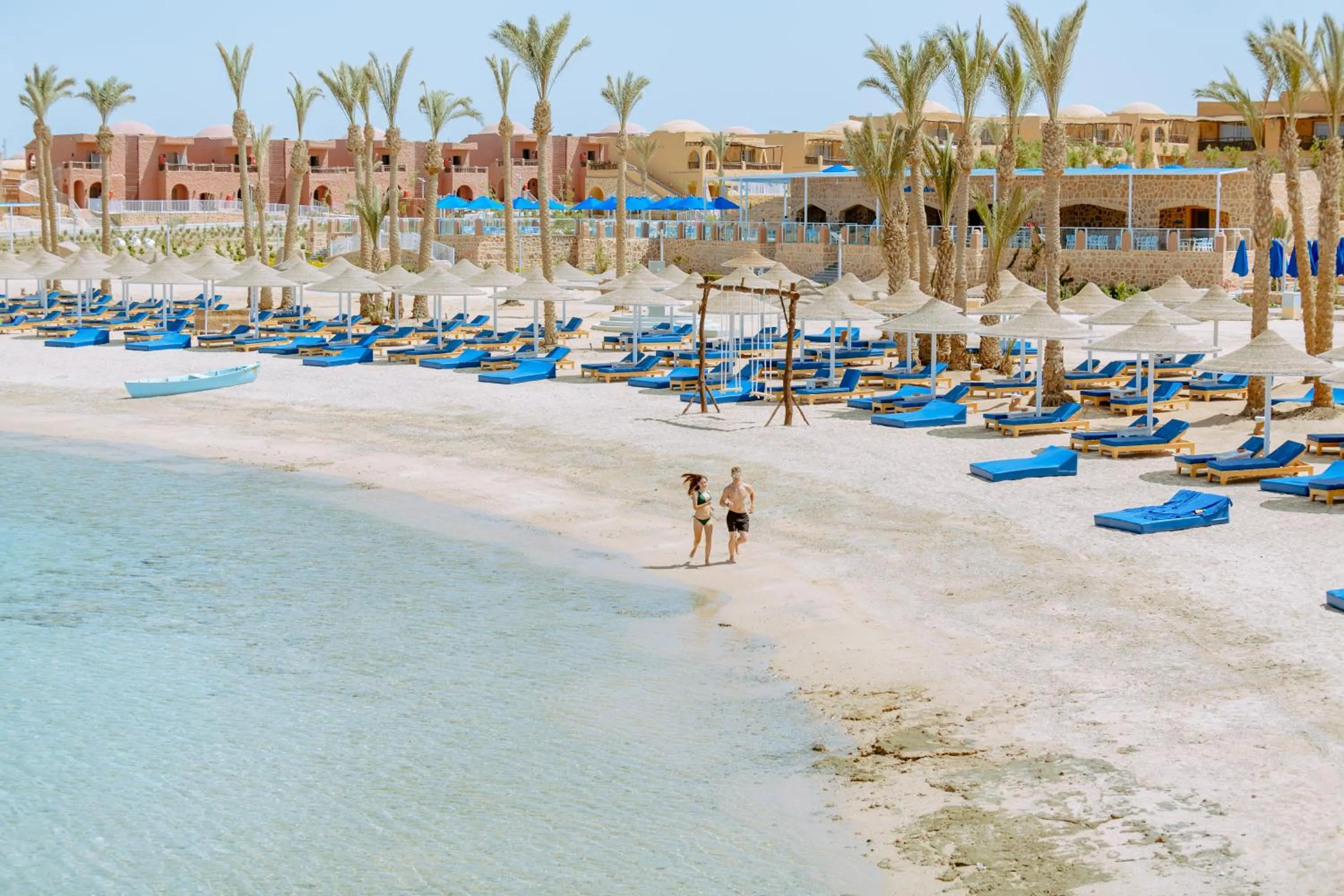 Beach in Pickalbatros Villaggio Aqua Park - Portofino Marsa Alam