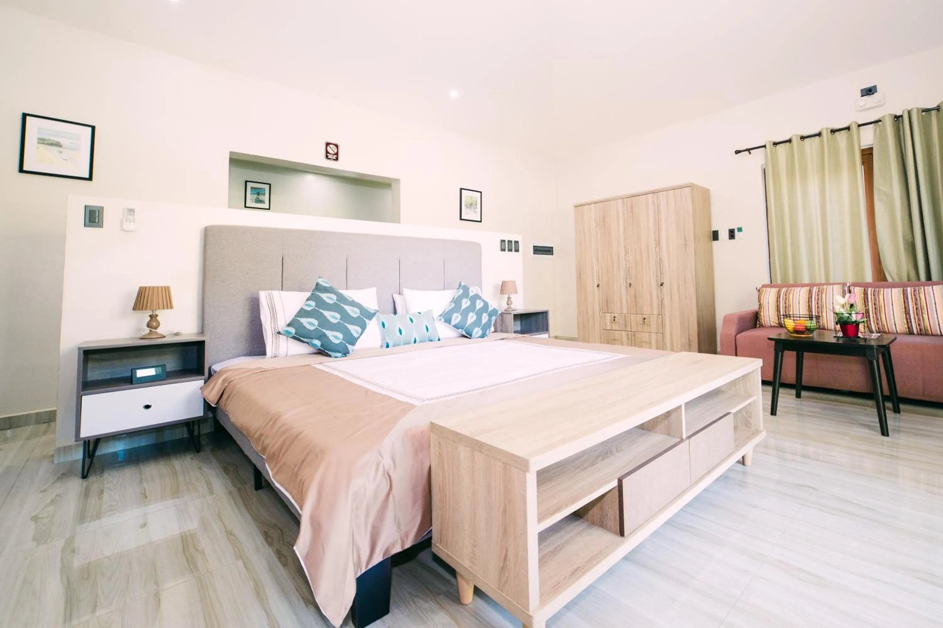 Bed in Denika's Suites