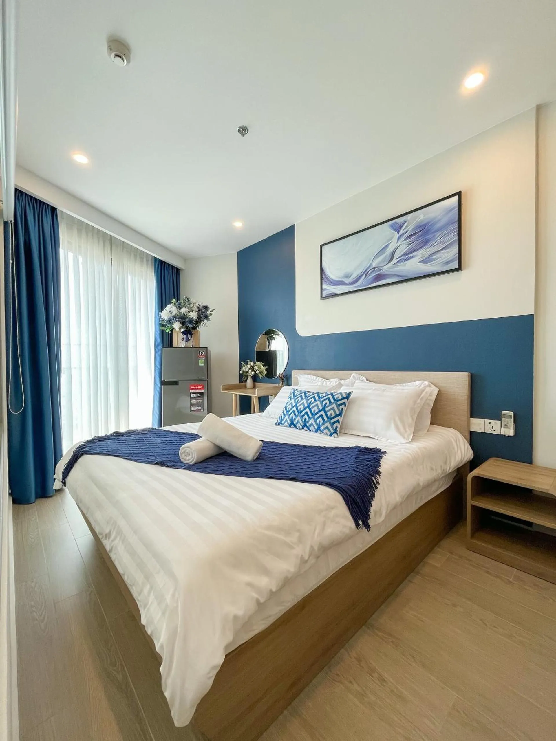 Bed in MeoMeo Homestay - The Sóng Apartment