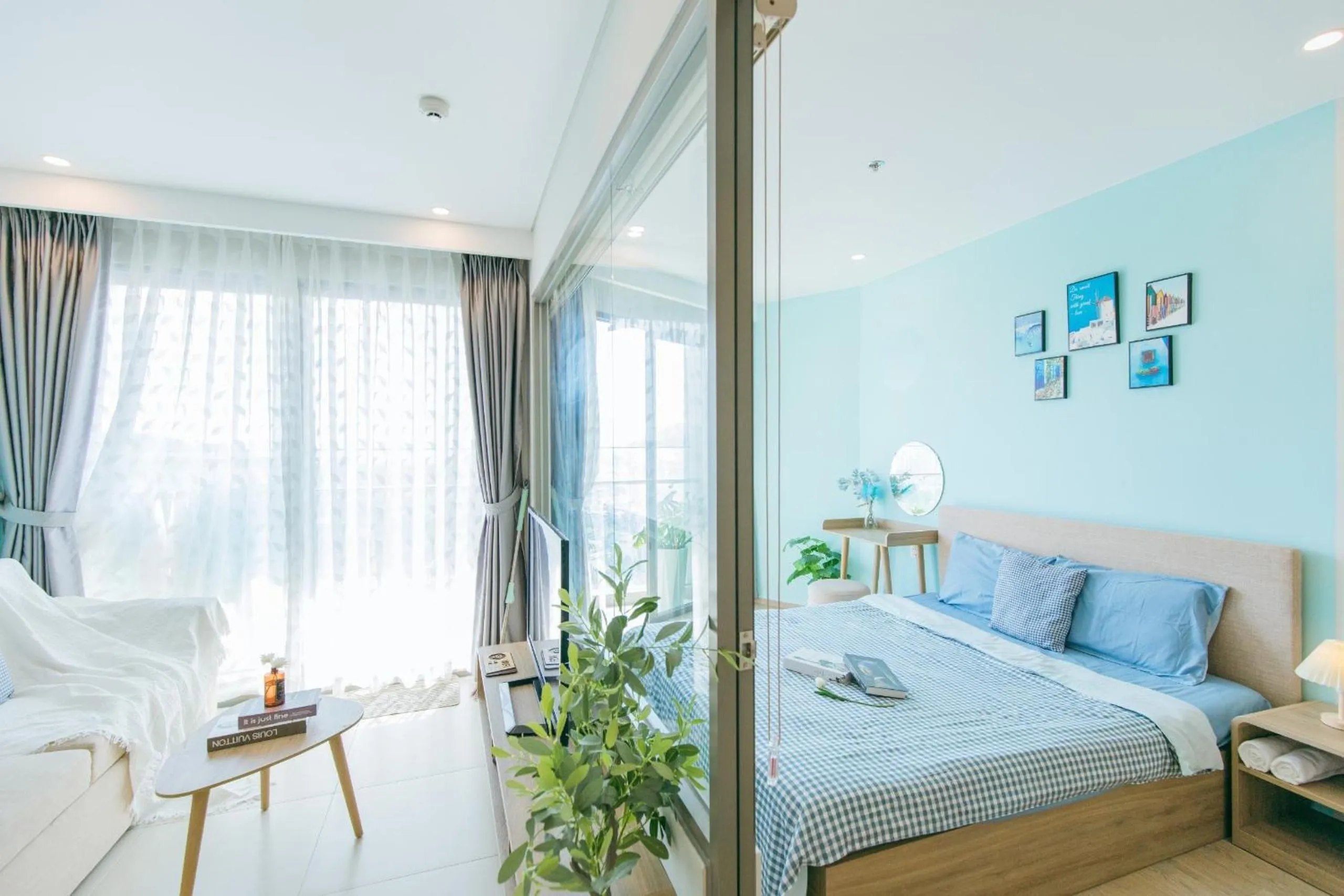 Bed in MeoMeo Homestay - The Sóng Apartment