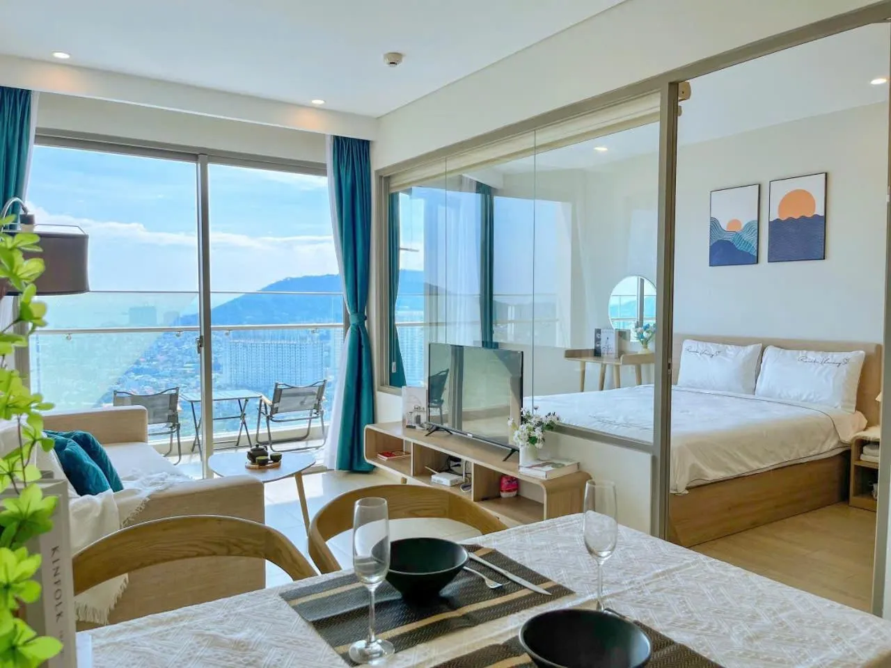 Bed in MeoMeo Homestay - The Sóng Apartment