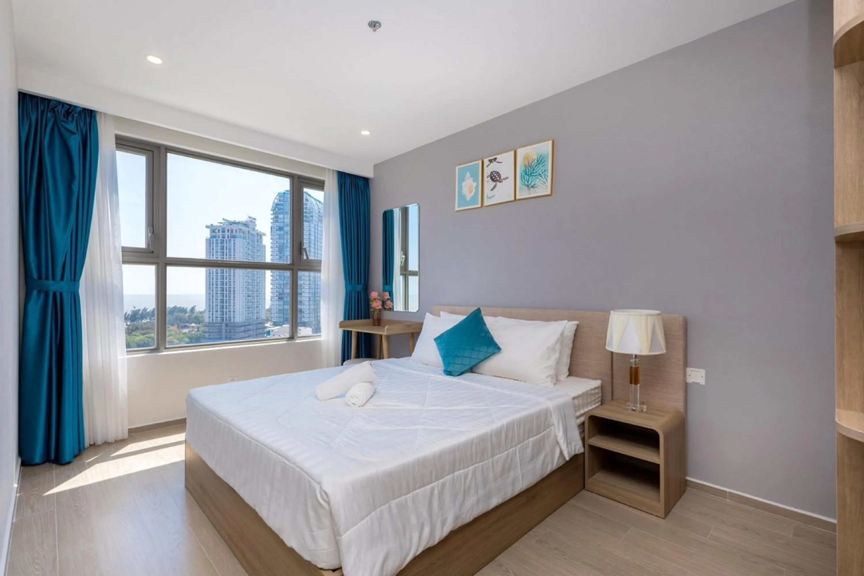 Bed in MeoMeo Homestay - The Sóng Apartment