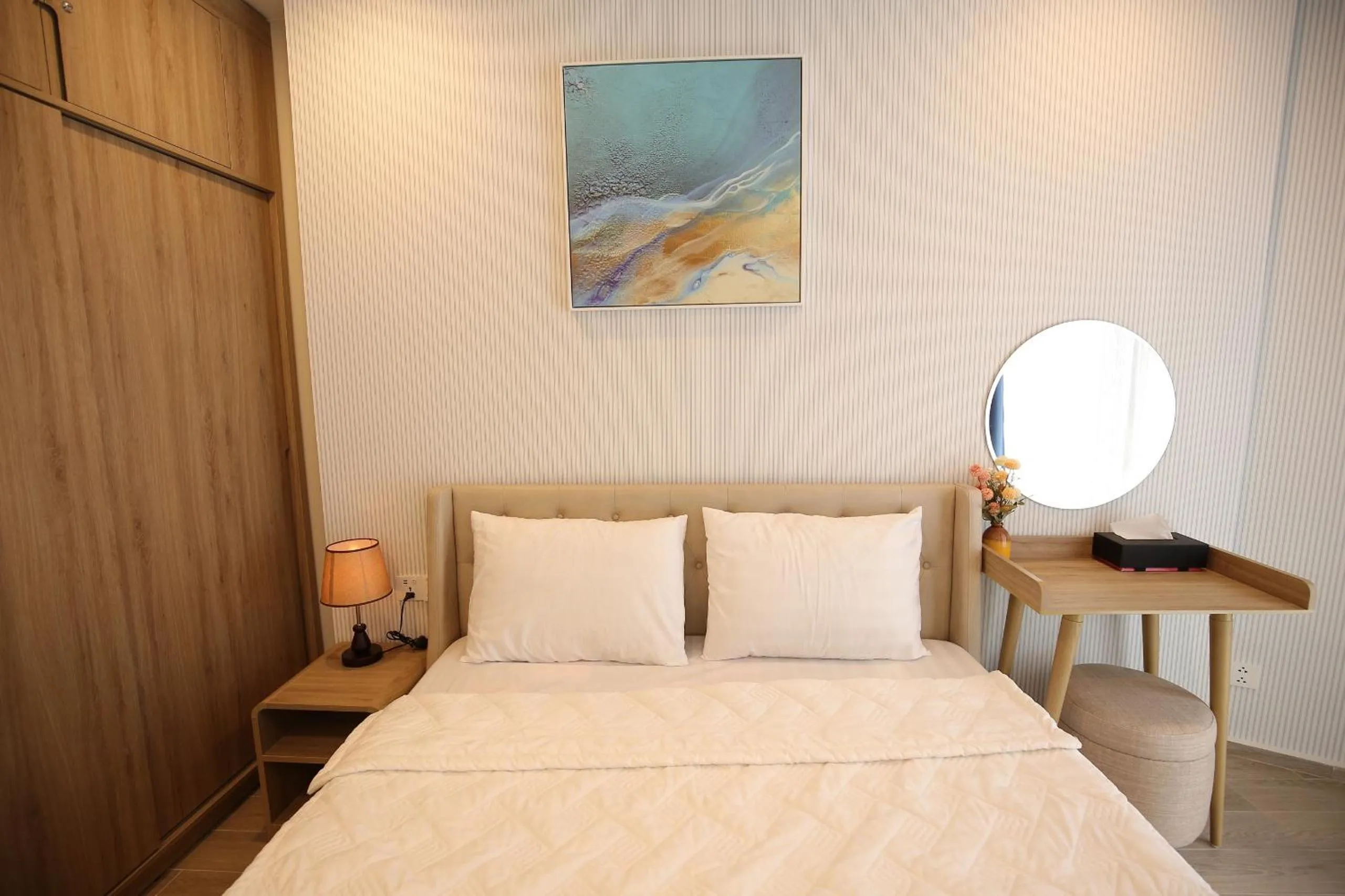 Bed in MeoMeo Homestay - The Sóng Apartment