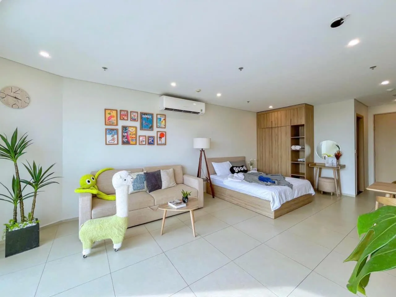 Bed in MeoMeo Homestay - The Sóng Apartment