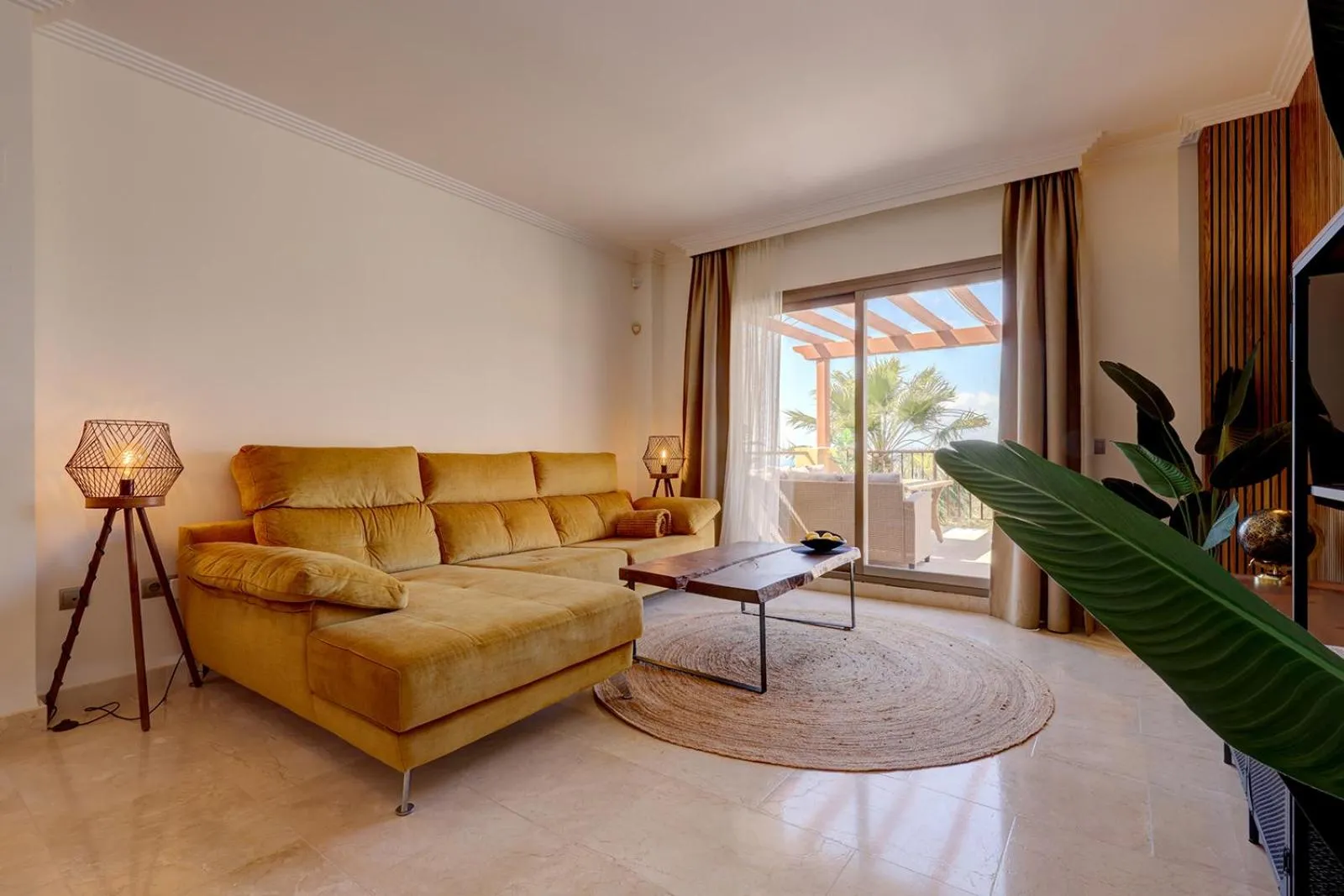 Seating area in Quartiers Marbella Golden Penthouse