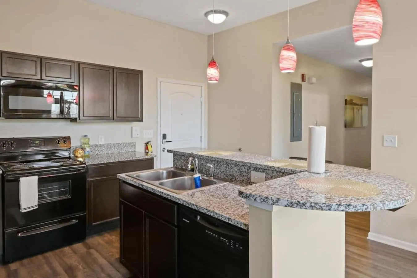 Kitchen or kitchenette in Private Bed Downtown INDY - Shared