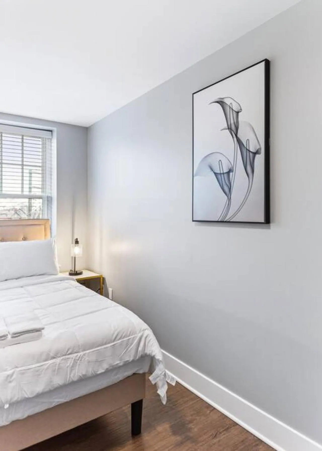 Decorative detail, Bed in Your Cozy One Bedroom Midtown