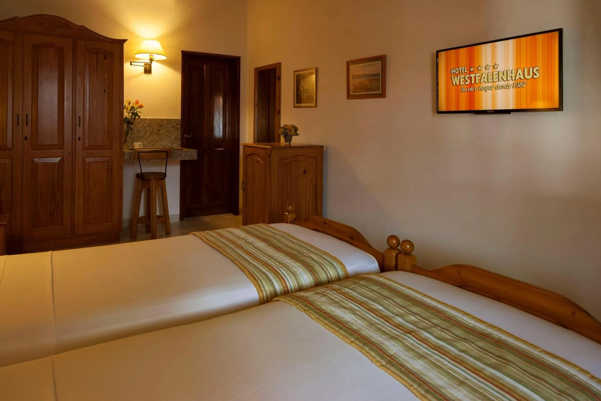 Bed in Hotel Westfalenhaus