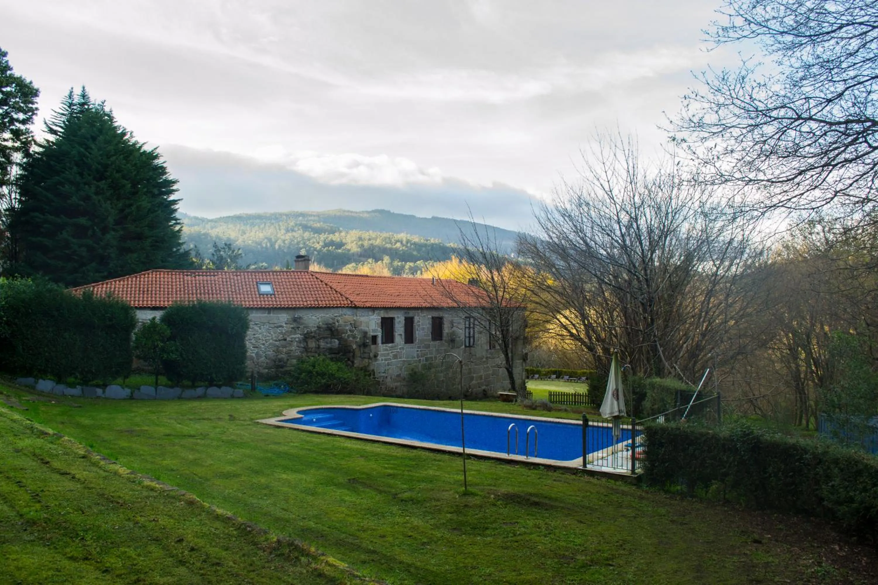 Pool view in Pazo Larache
