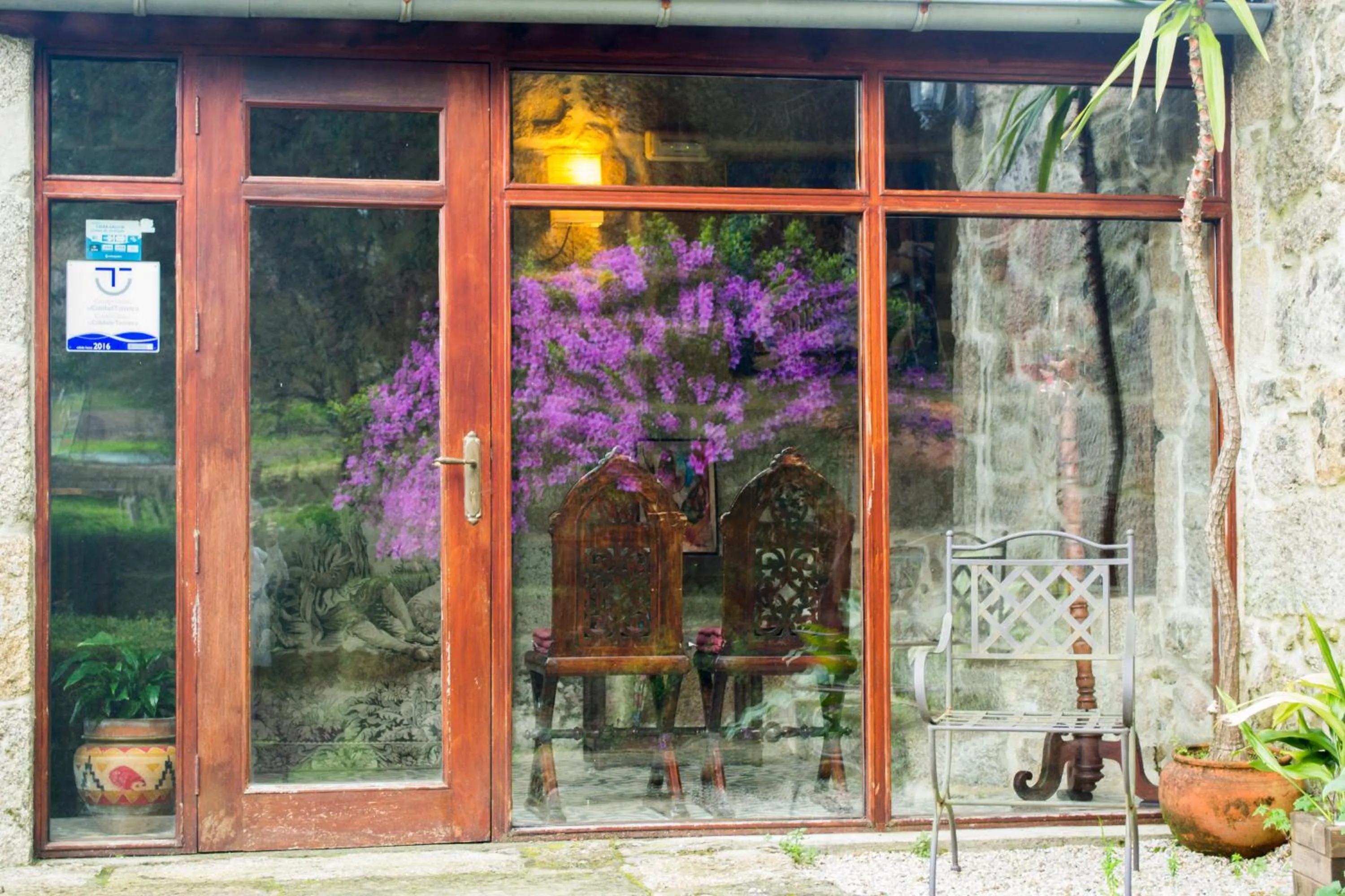 Garden view in Pazo Larache