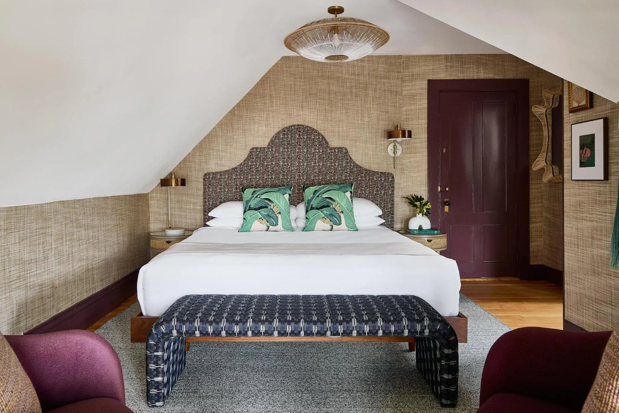 Photo of the whole room, Bed in The Coco, The Edgartown Collection