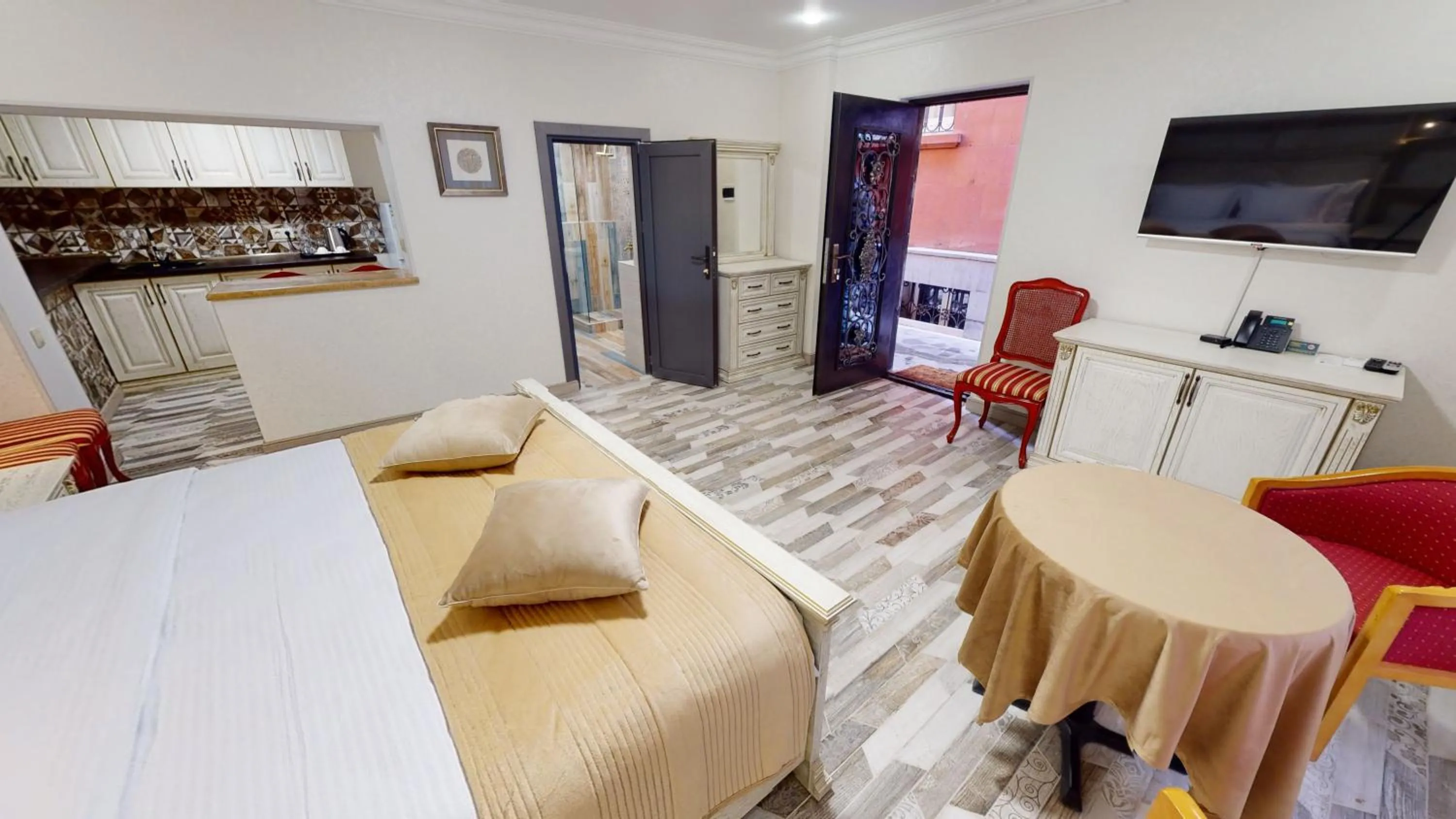 Bed in Aspar Boutique Hotel