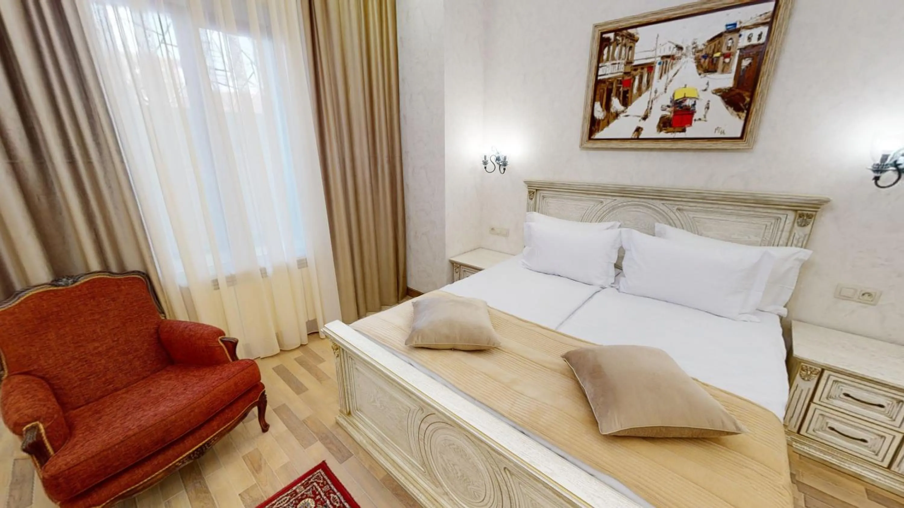 Bed in Aspar Boutique Hotel