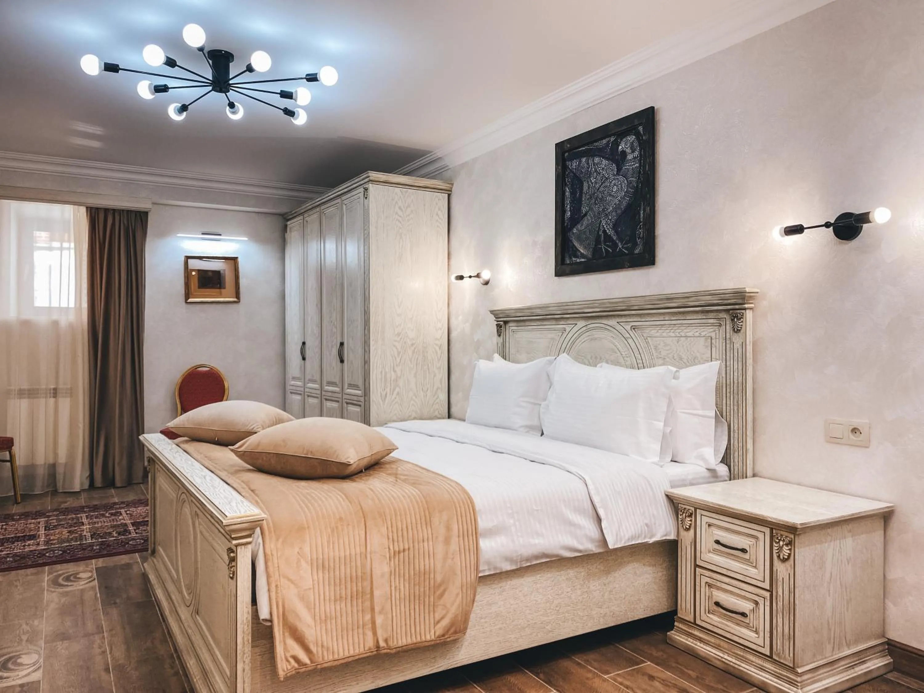 Bed in Aspar Boutique Hotel