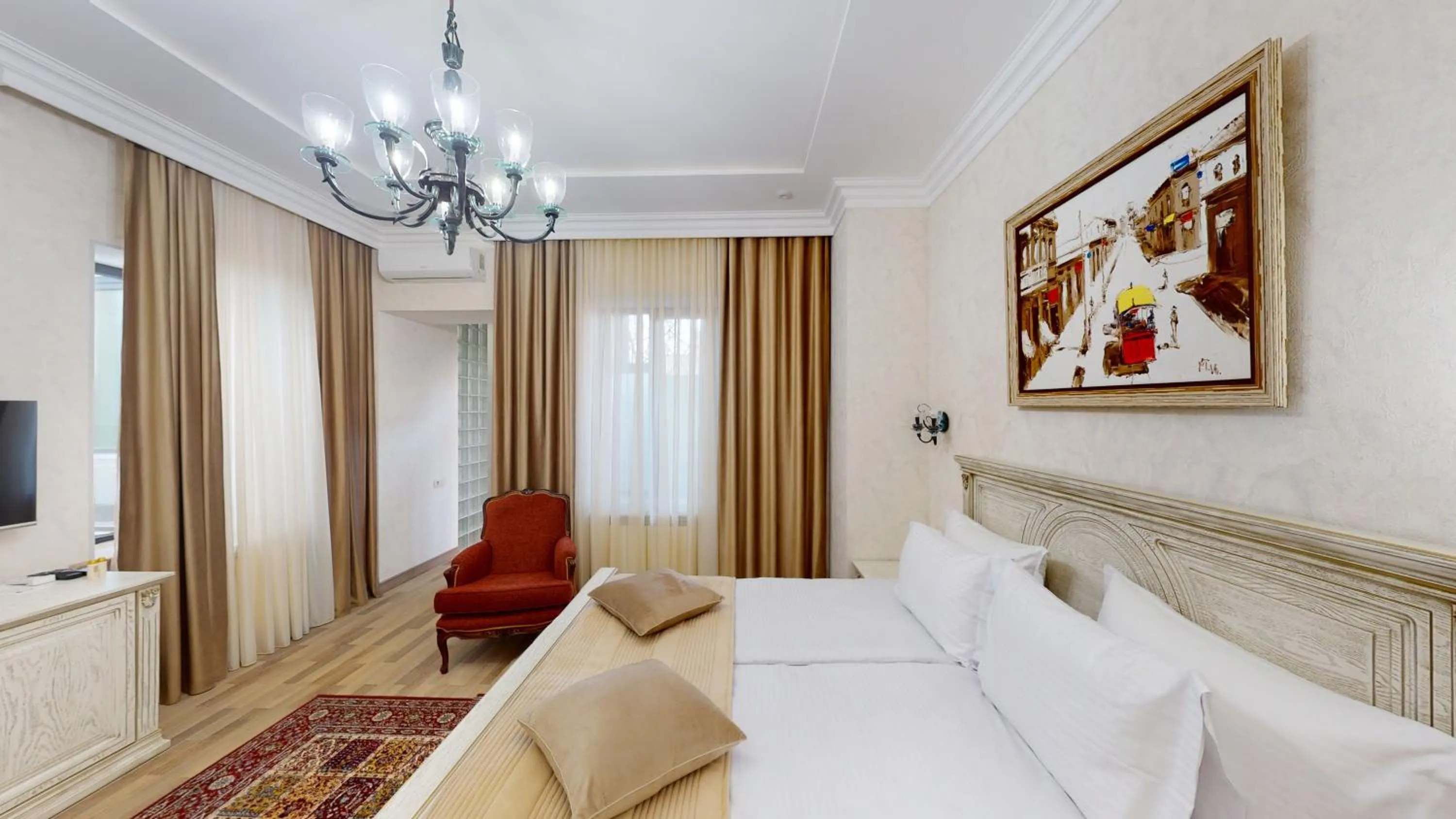 TV and multimedia, Bed in Aspar Boutique Hotel