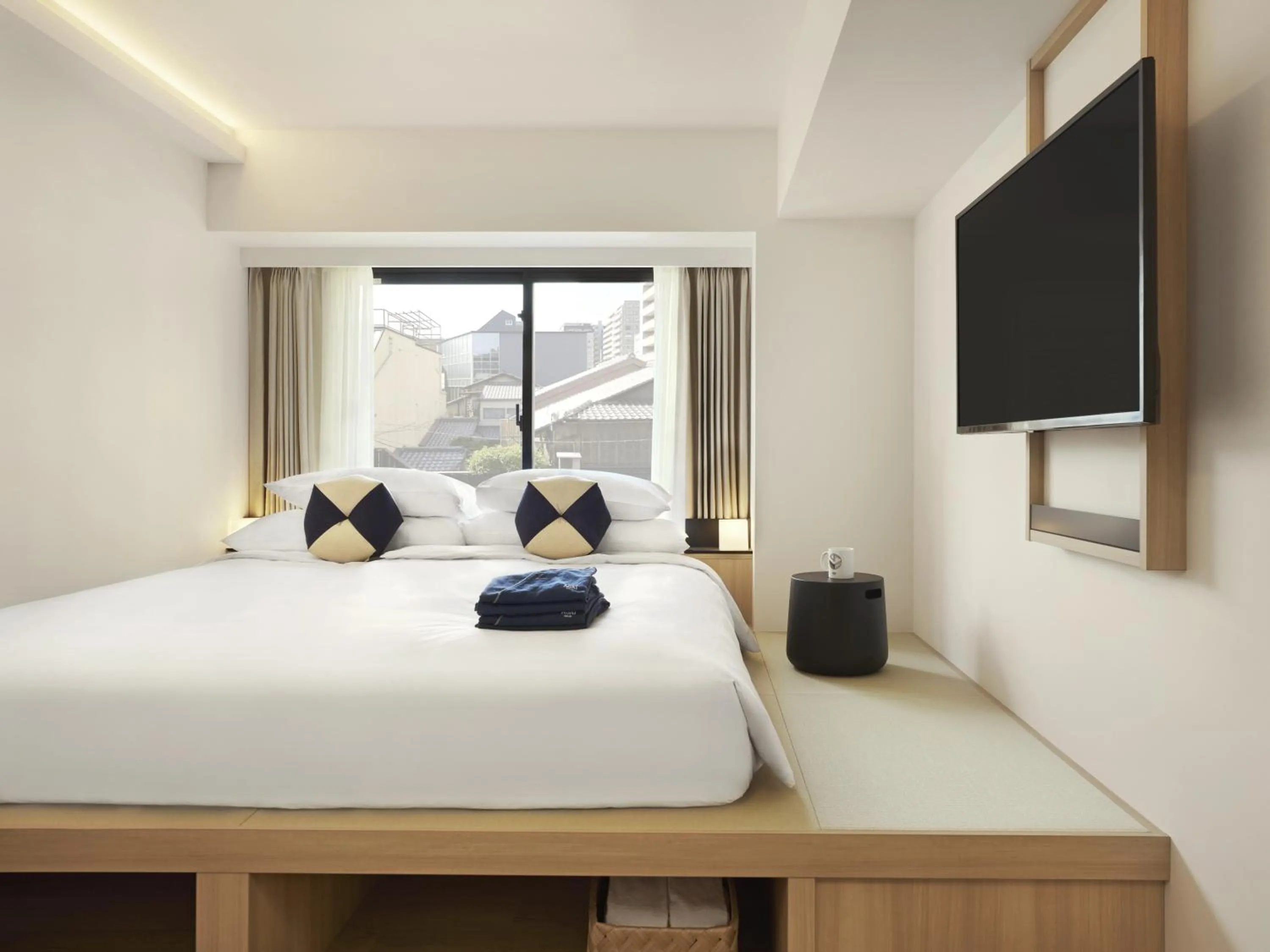 Bed in ASAI Kyoto Shijo