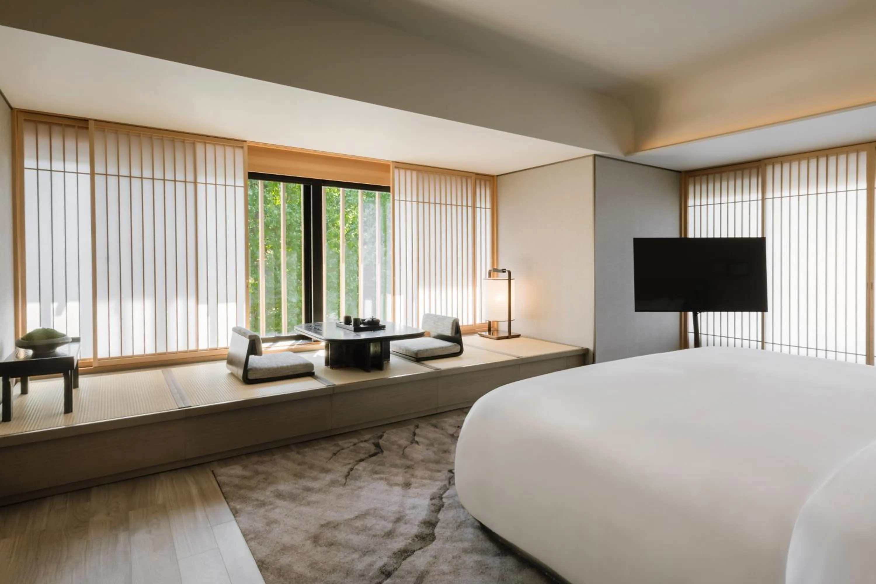 Bed in Dusit Thani Kyoto