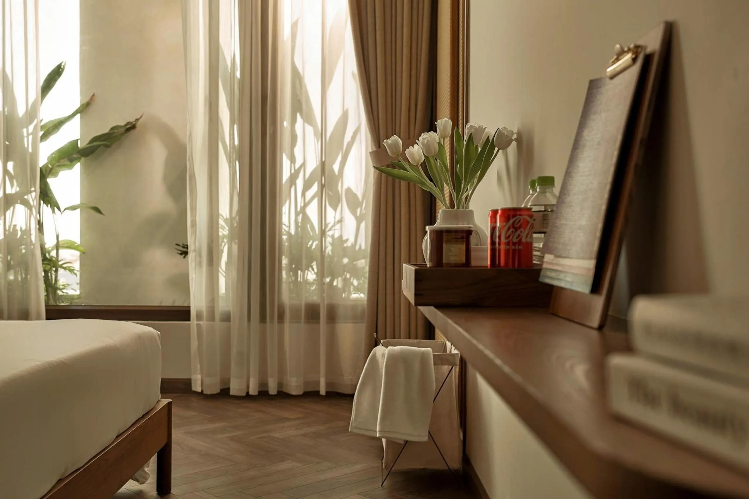 View (from property/room), Bed in RUBENS BOUTIQUE HOTEL