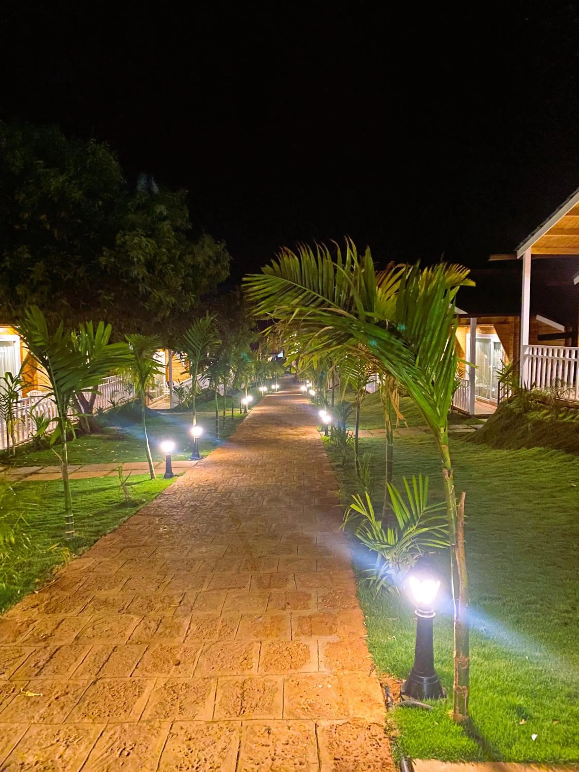 Garden in Dallas Beach Resorts Ashvem Beach