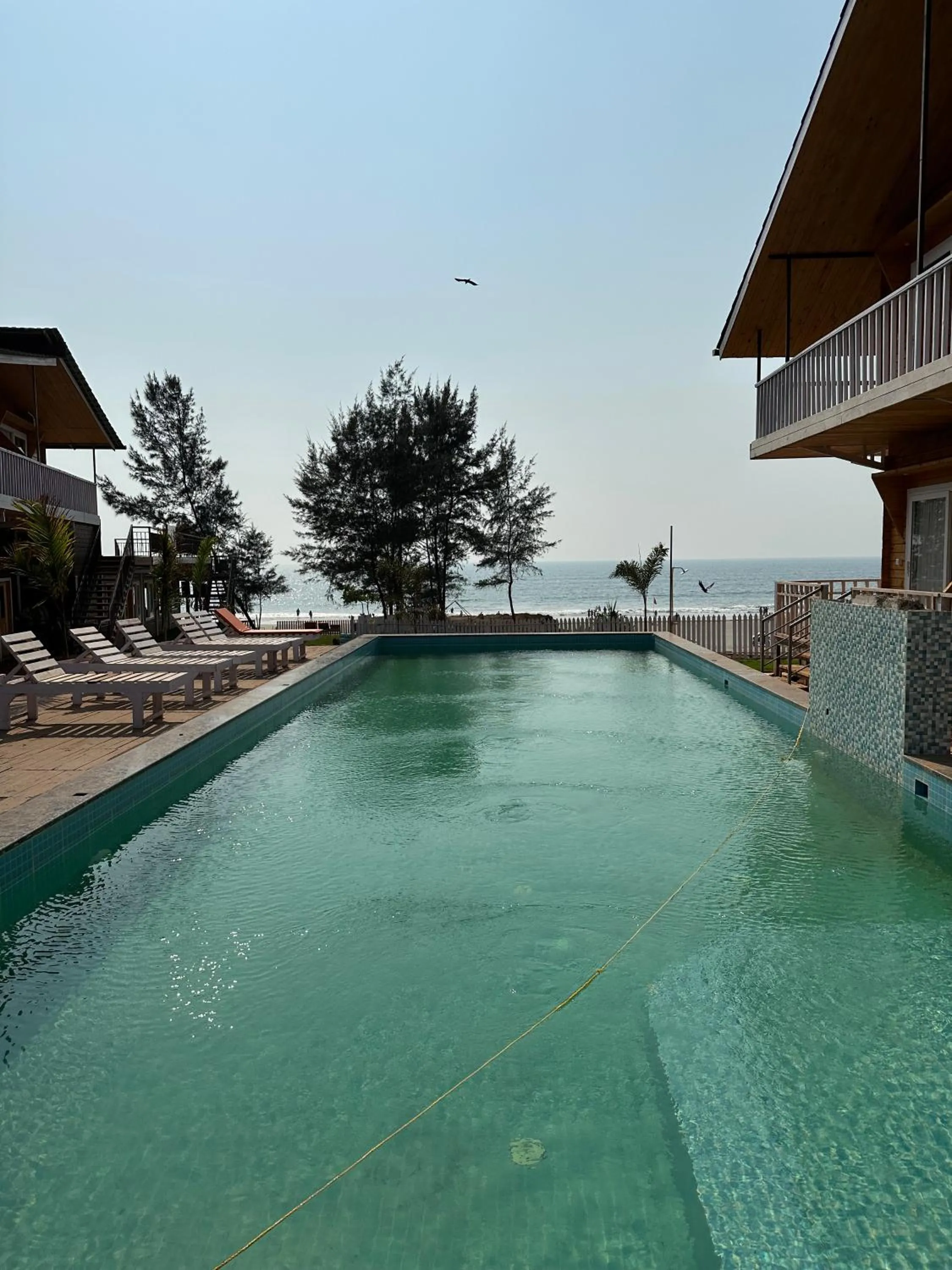 Swimming pool in Dallas Beach Resorts Ashvem Beach