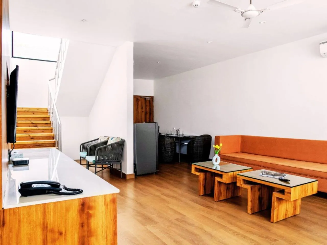 Living room in Dallas Beach Resorts Ashvem Beach