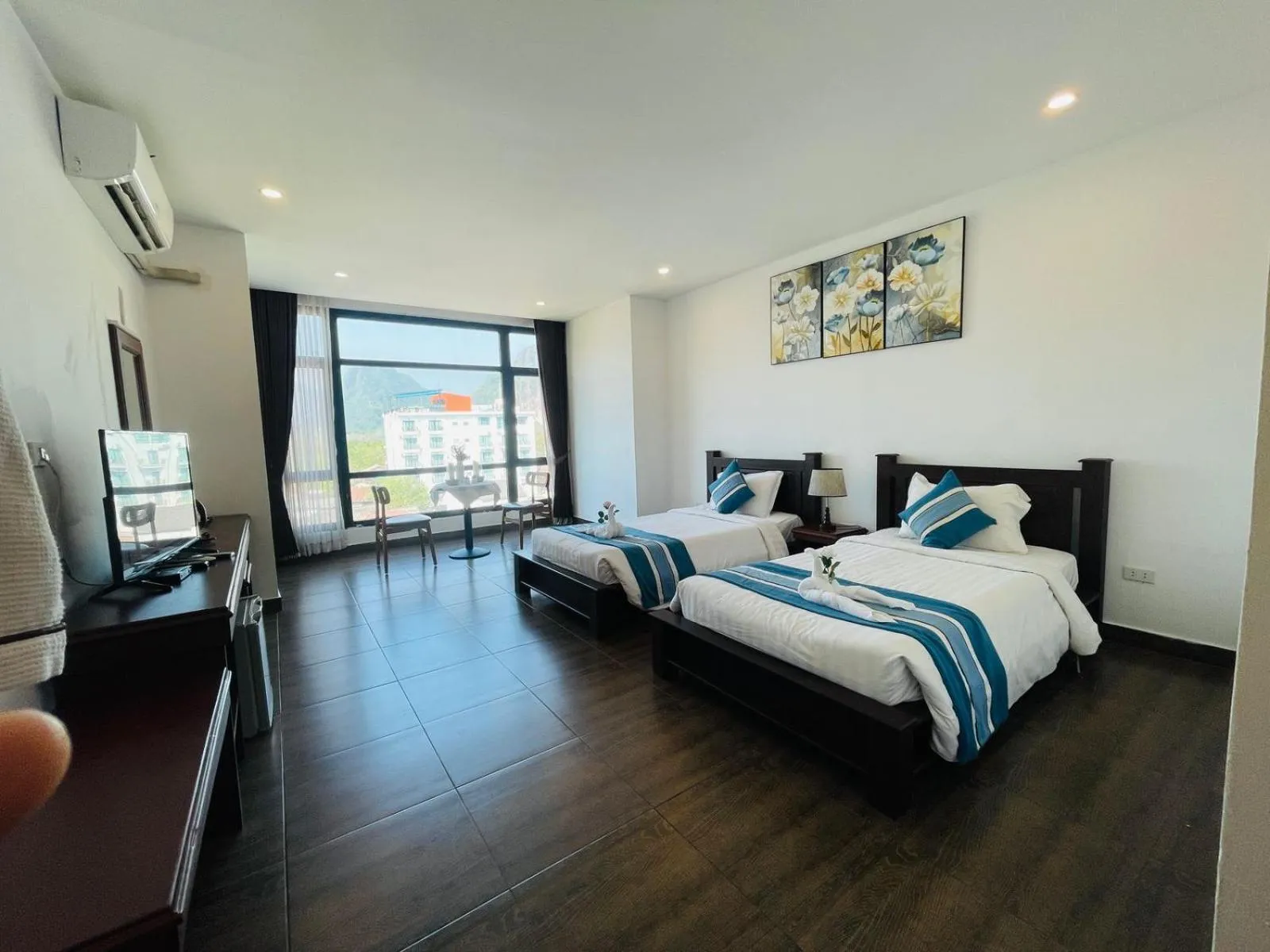 Bed in VANG VIENG TOPVIEW HOTEL