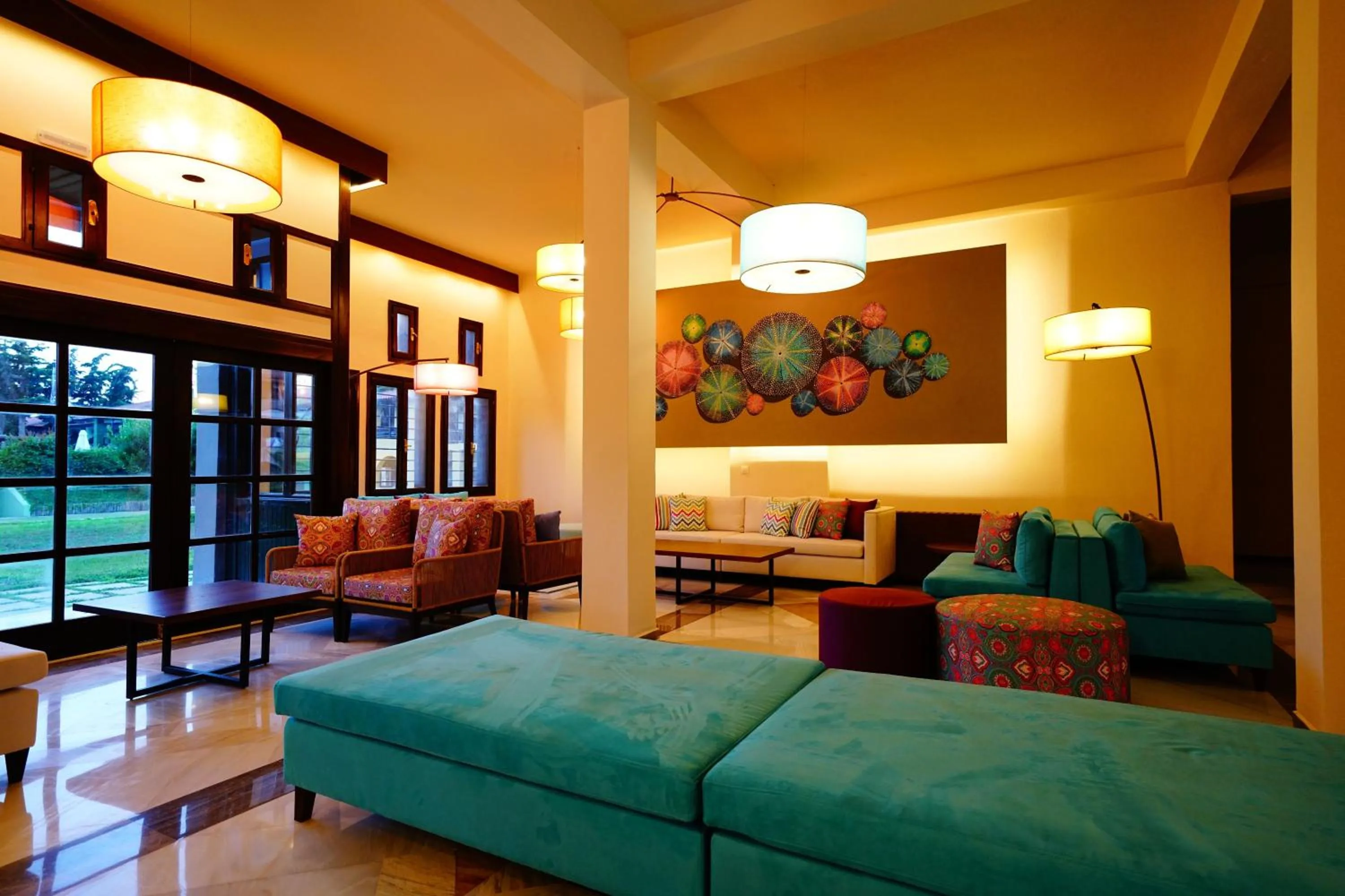 Lobby or reception, Bed in Simantro Resort