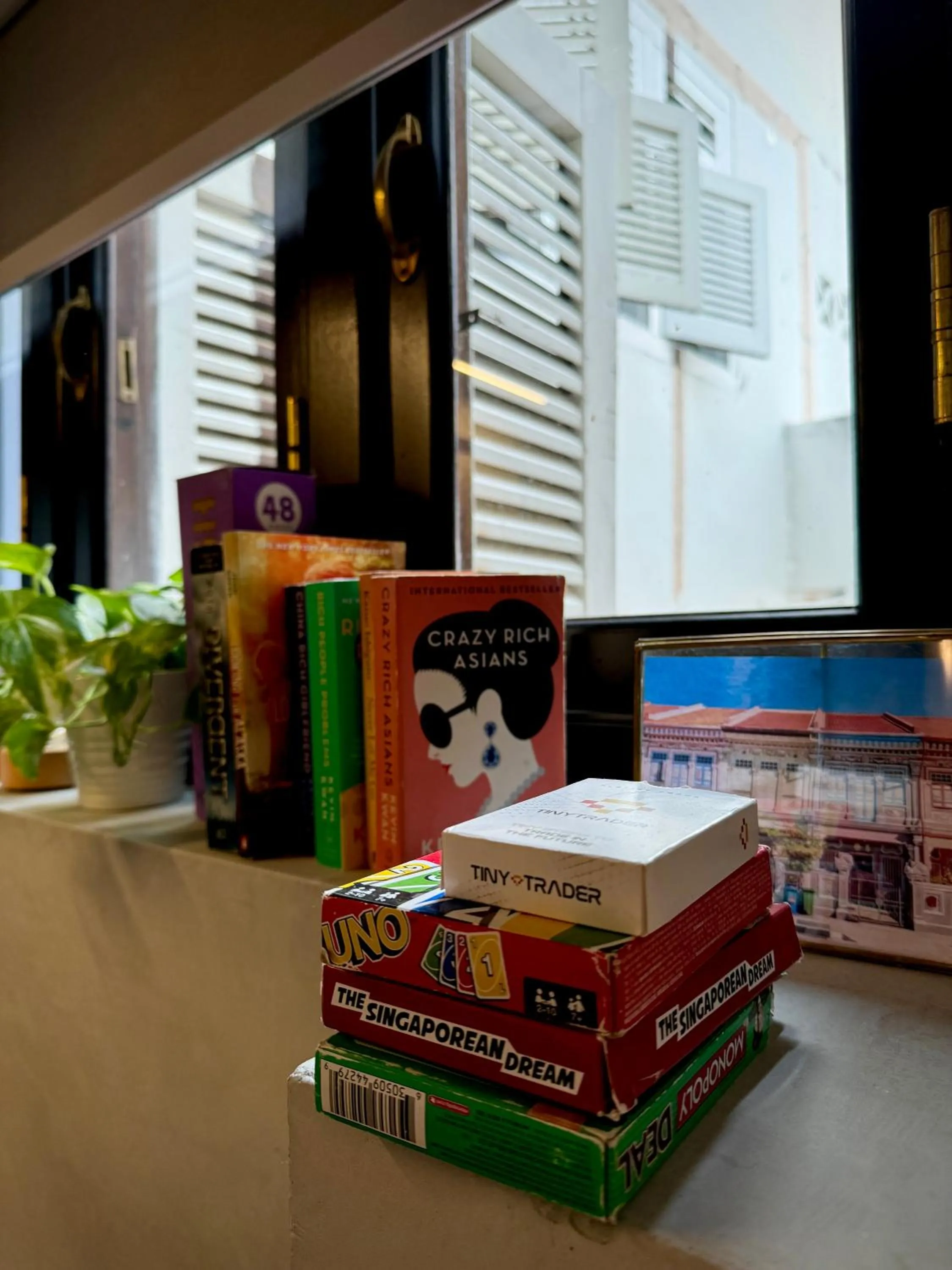Seating area in Jyu Capsule Hotel