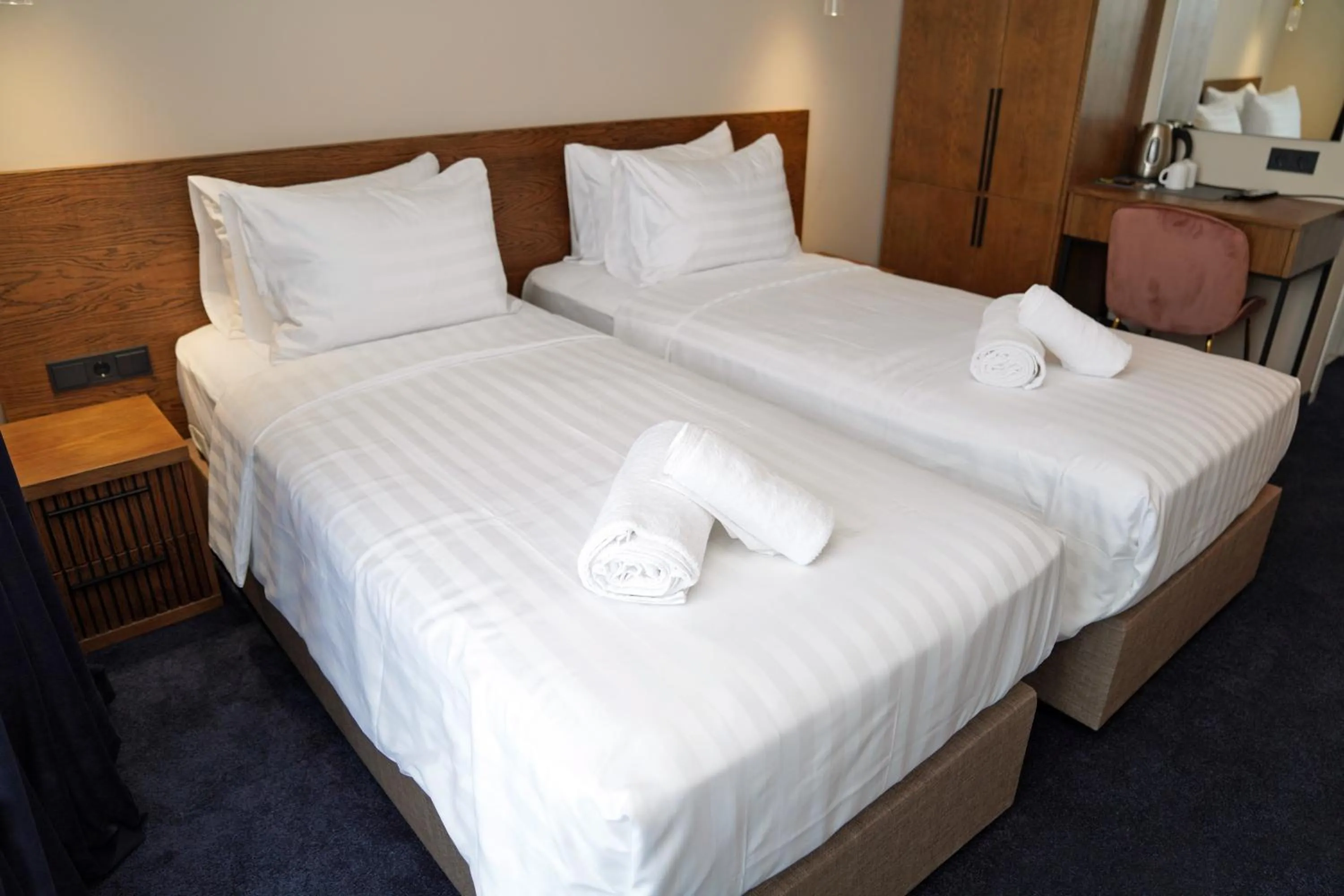 Bed in Hotel Tiflisi Inn