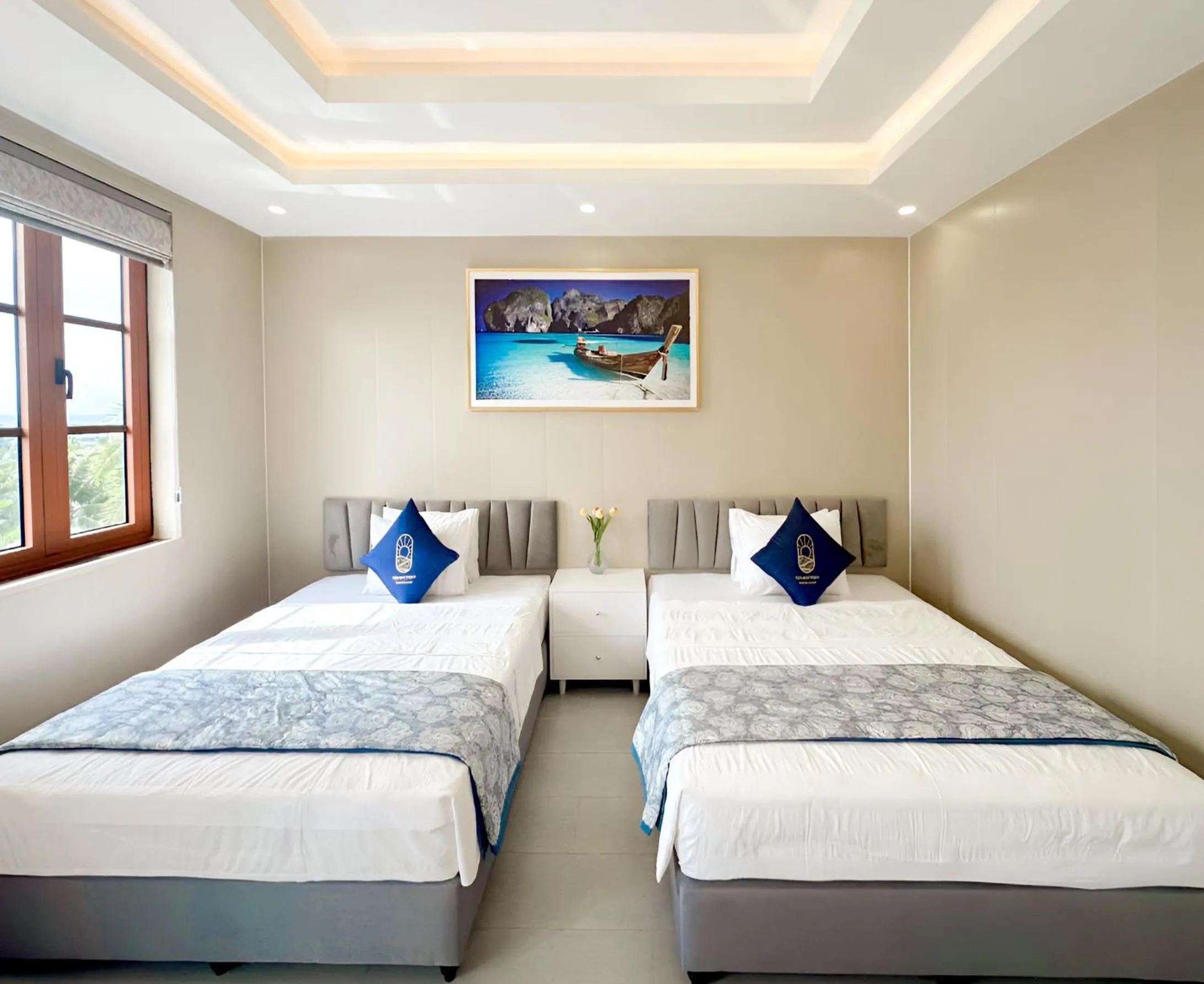 Bed in Kim Boutique Hotel Phu Quoc