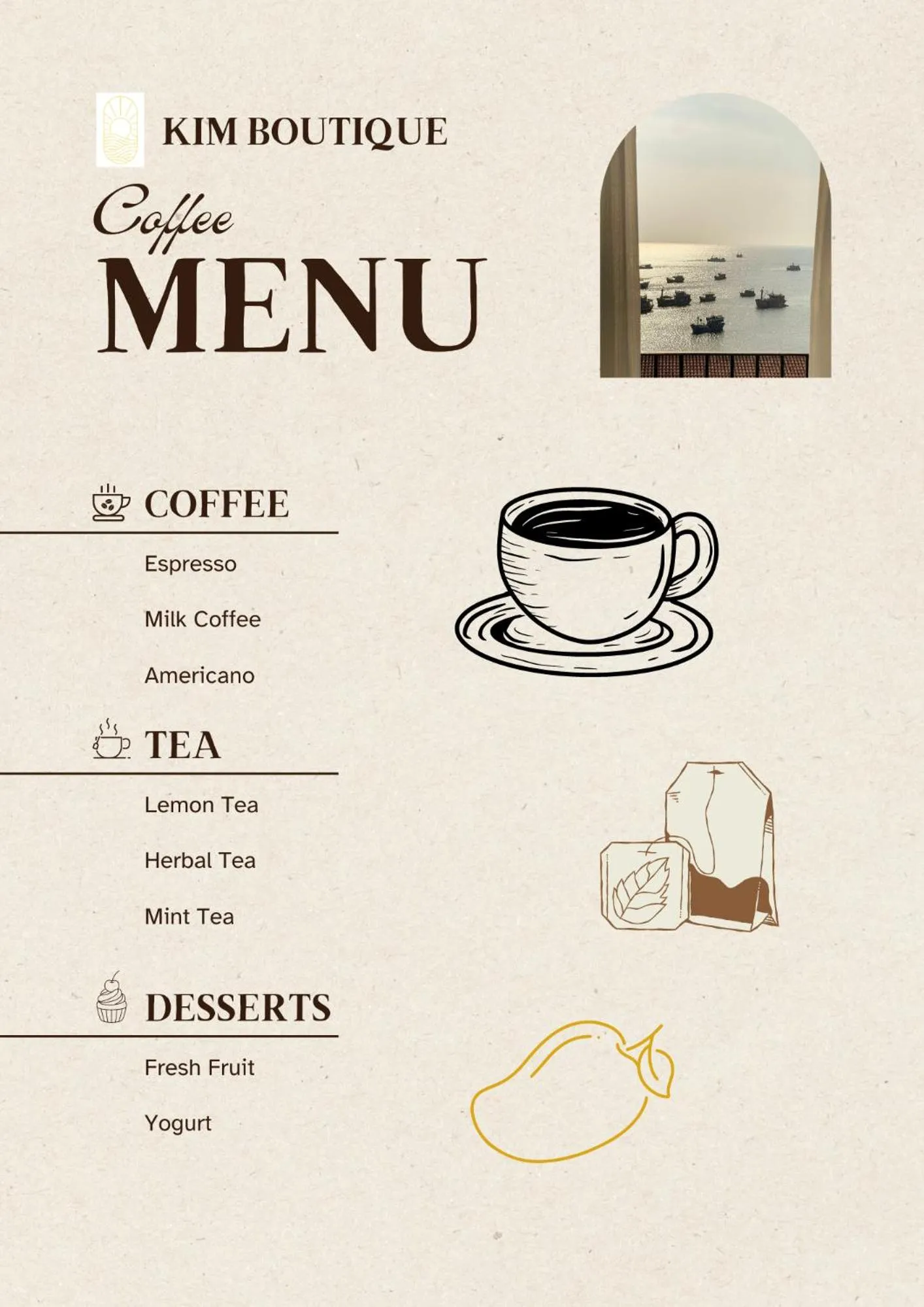 Restaurant/places to eat in Kim Boutique Hotel Phu Quoc