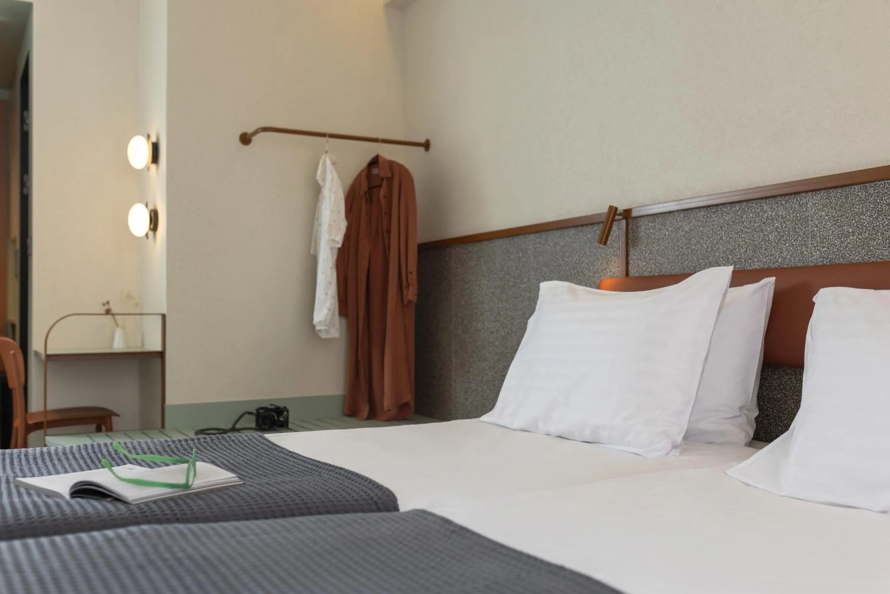 Bed in Evripides Hotel