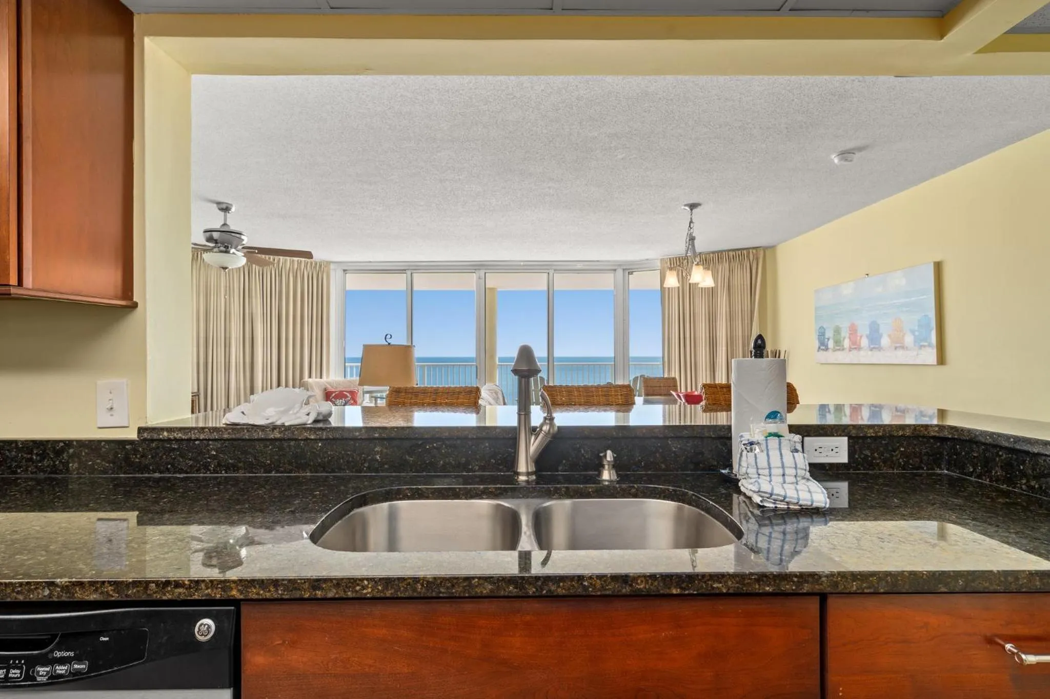 Photo of the whole room in Beautiful Long Beach Condo unit 1-1206! TWO Gulf Masters!