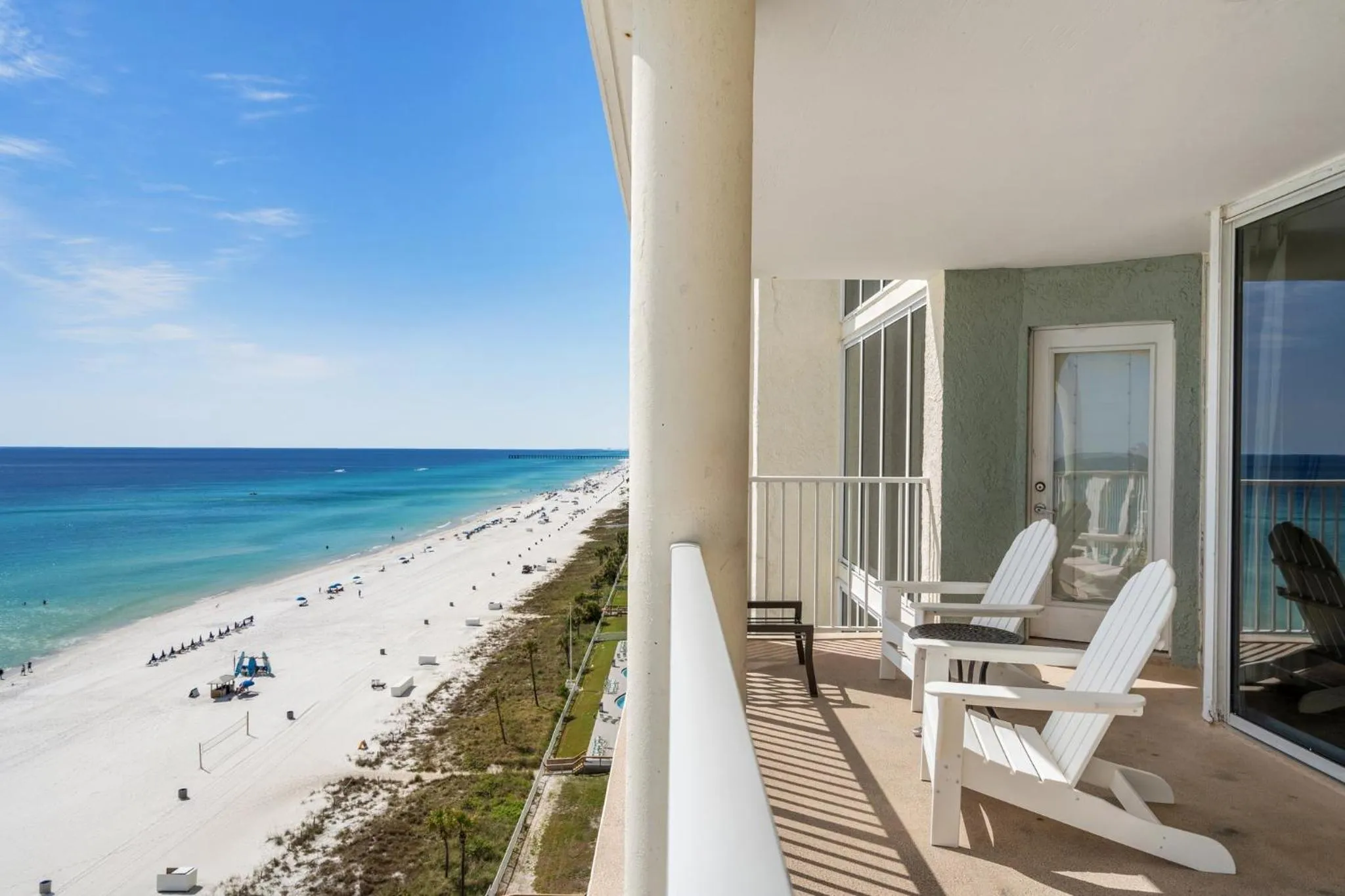 Balcony/Terrace in Beautiful Long Beach Condo unit 1-1206! TWO Gulf Masters!