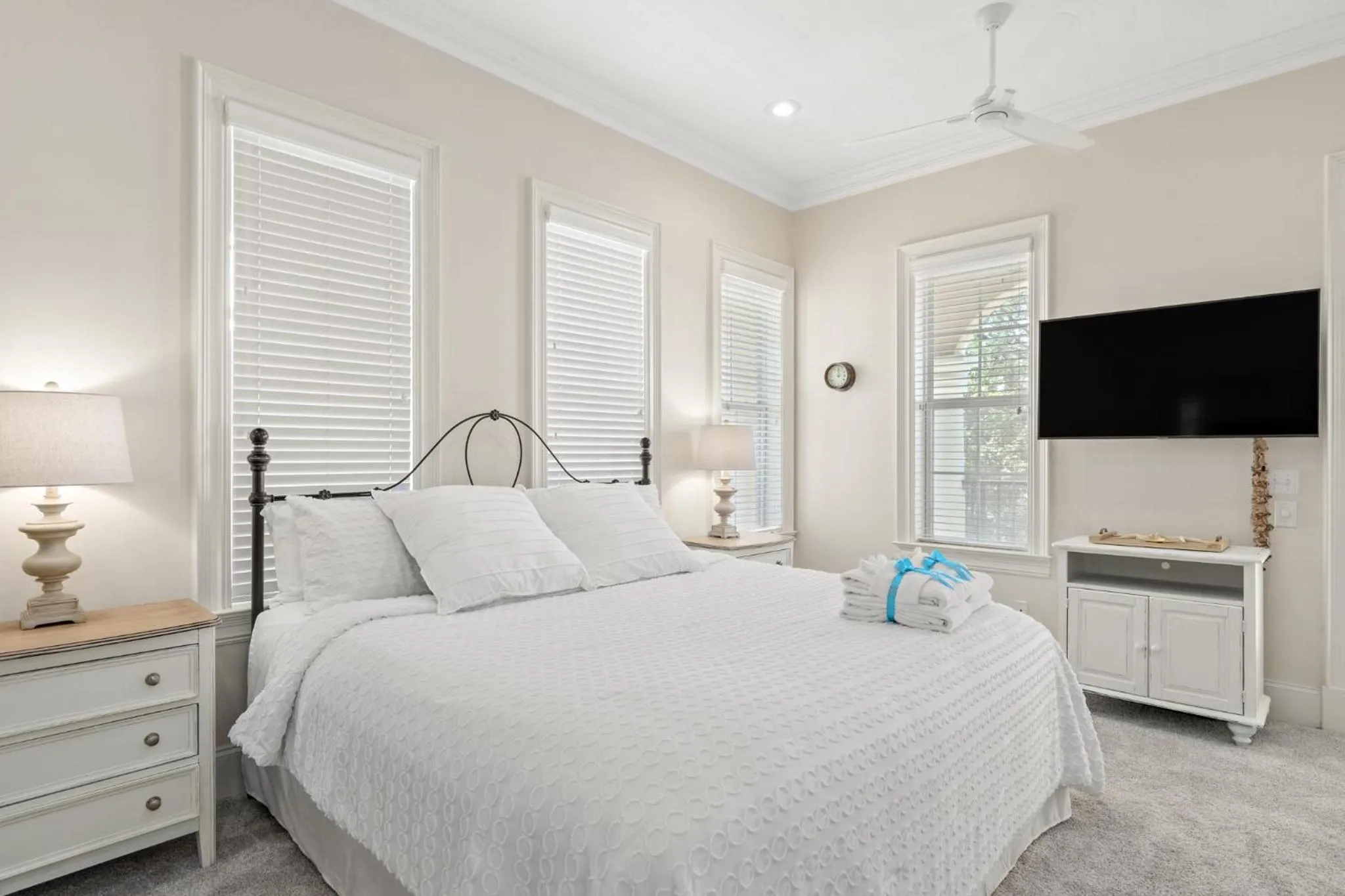 Living room, Bed in Feel Like Luxury Vacationing in this Private Community in Seagrove on 30A