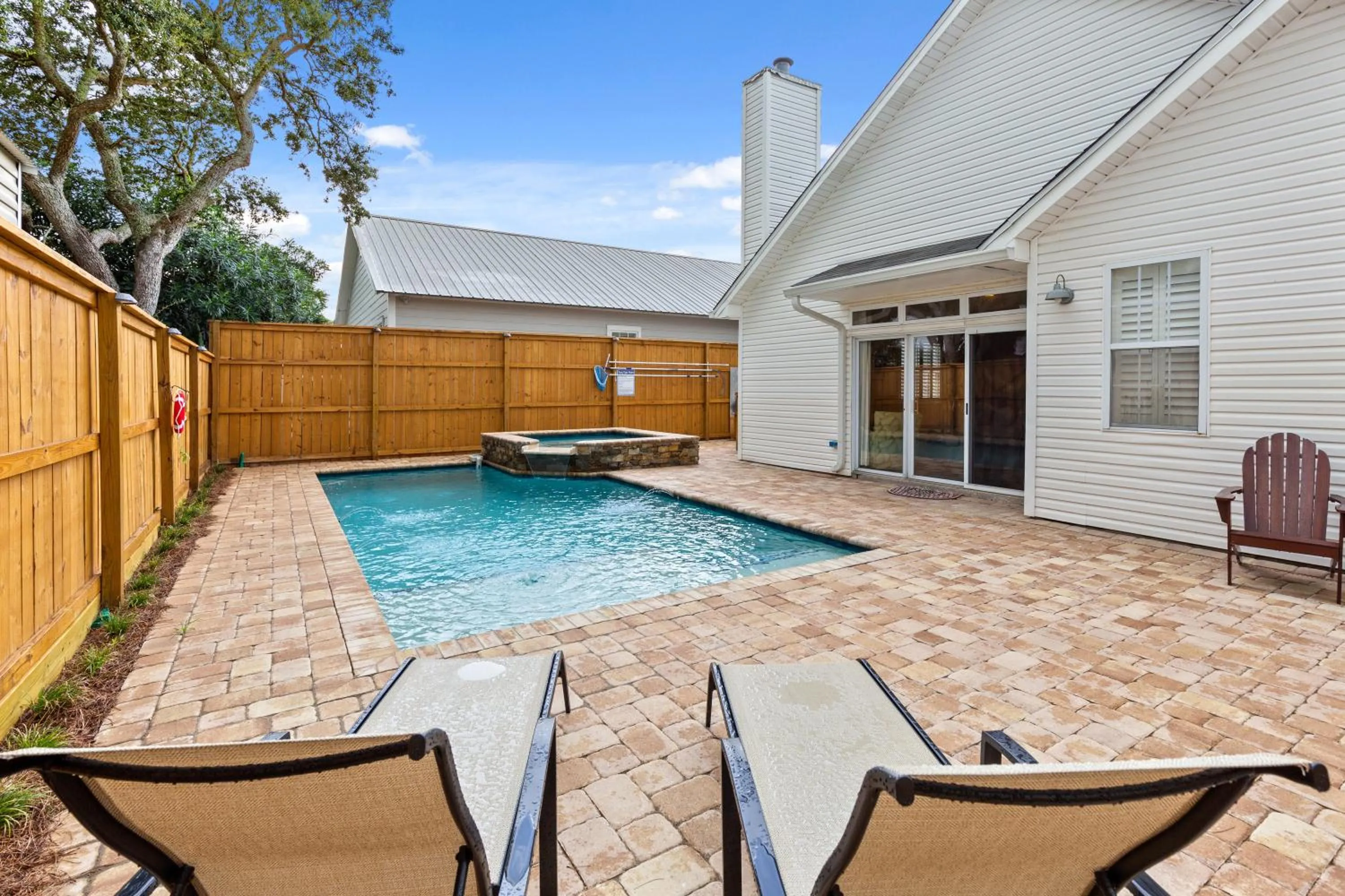 Swimming pool in Expertly Decorated Family Home, Steps to Beach w/ a Private Heated Pool & Spa!