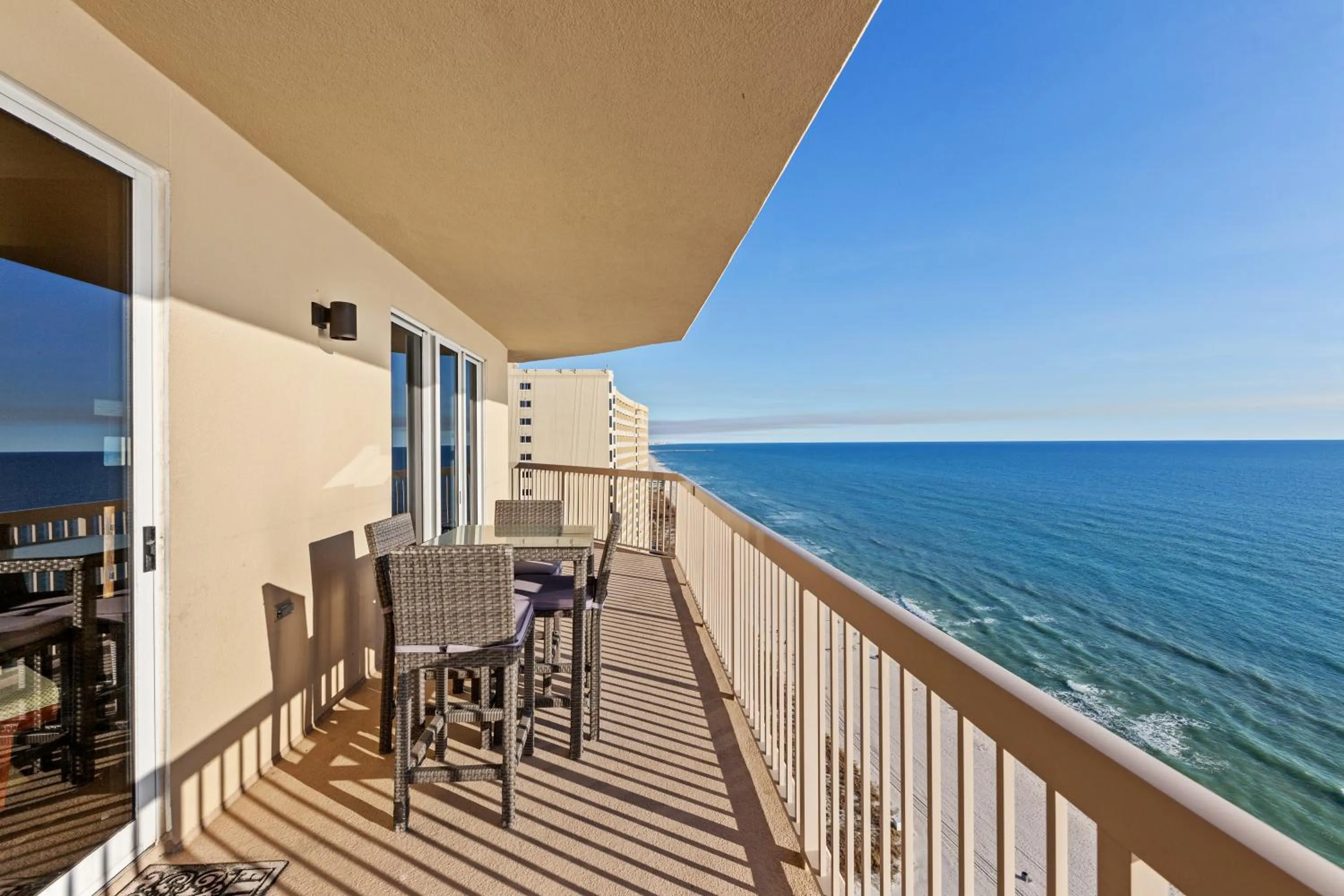 Balcony/Terrace in Gulf Front Master Bedroom, 2 Pools & Hot Tubs, Sleeps 8
