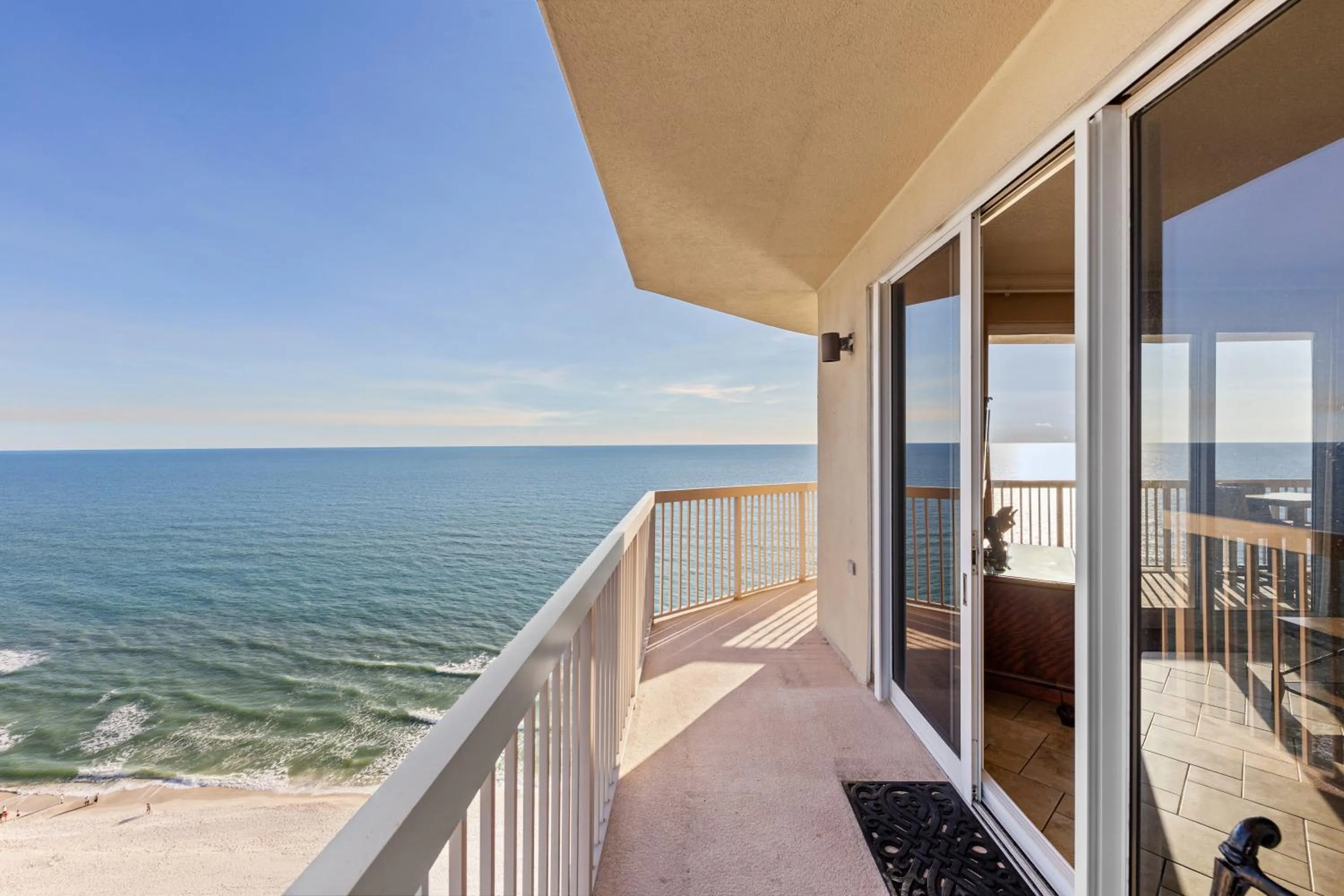 Balcony/Terrace in Gulf Front Master Bedroom, 2 Pools & Hot Tubs, Sleeps 8