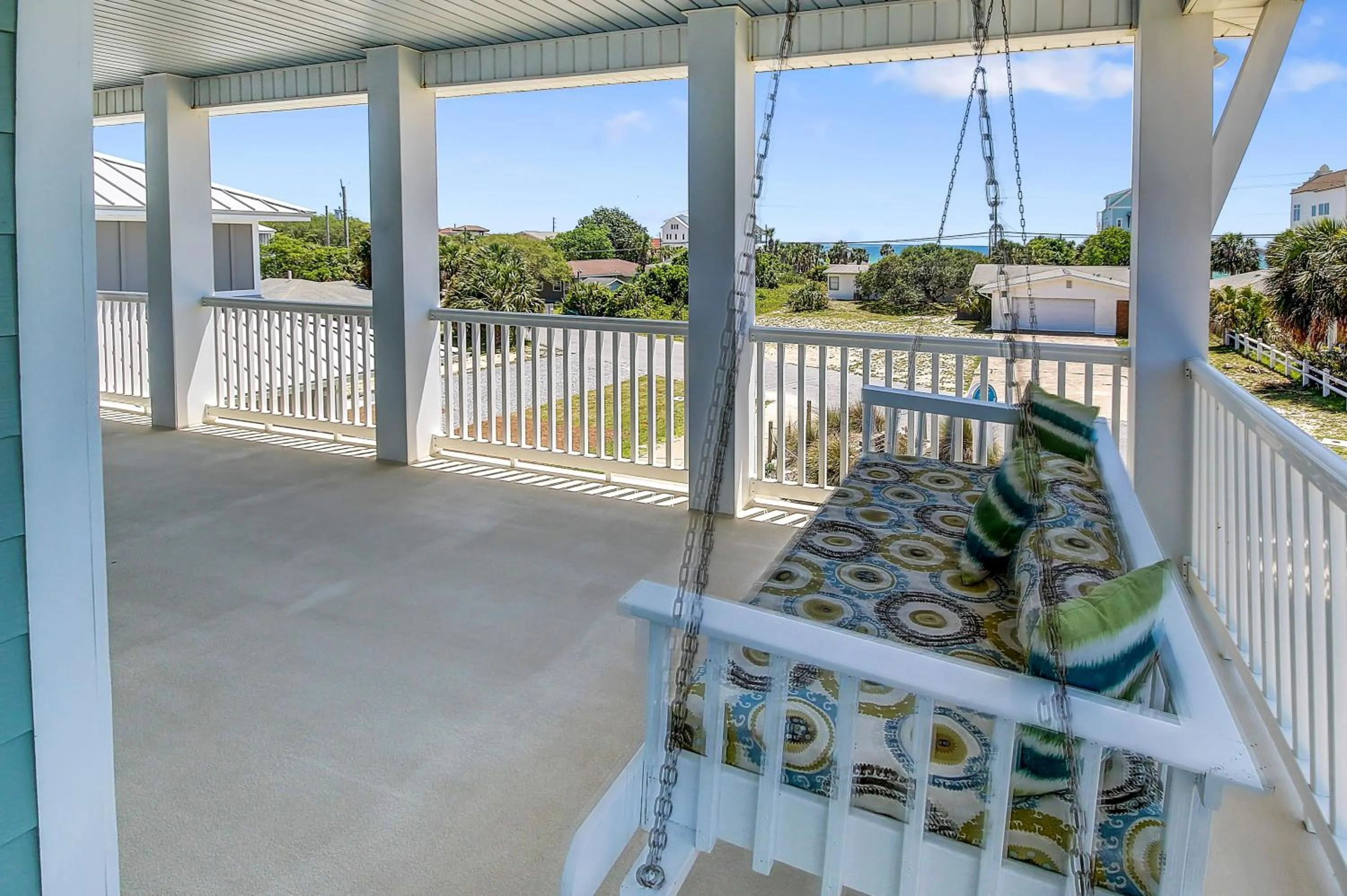 Balcony/Terrace in 5 Bed, 5 Bath Beach Home/Only a 3 Minute Walk To The Beach! SLEEPS 12