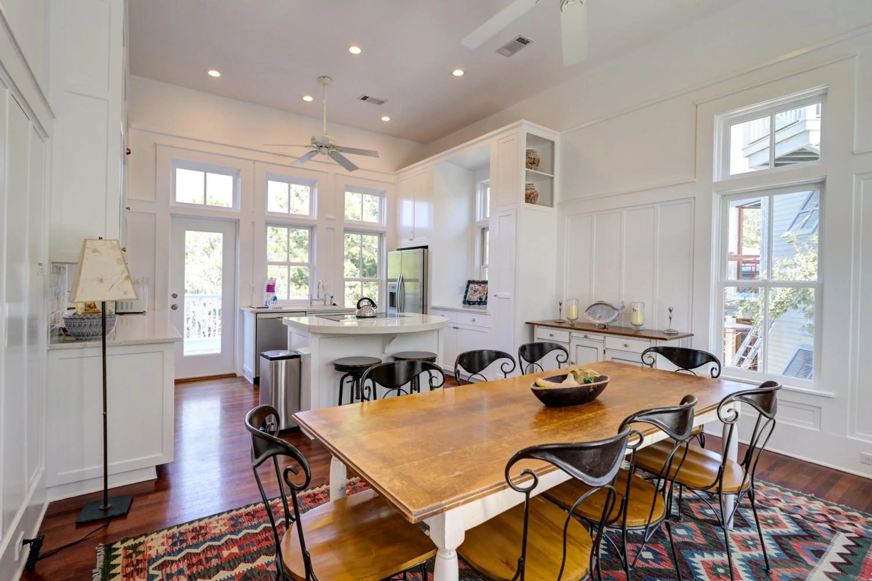 Dining area in A Seaside Beauty! Book Now - Lot of Outdoor Living Space