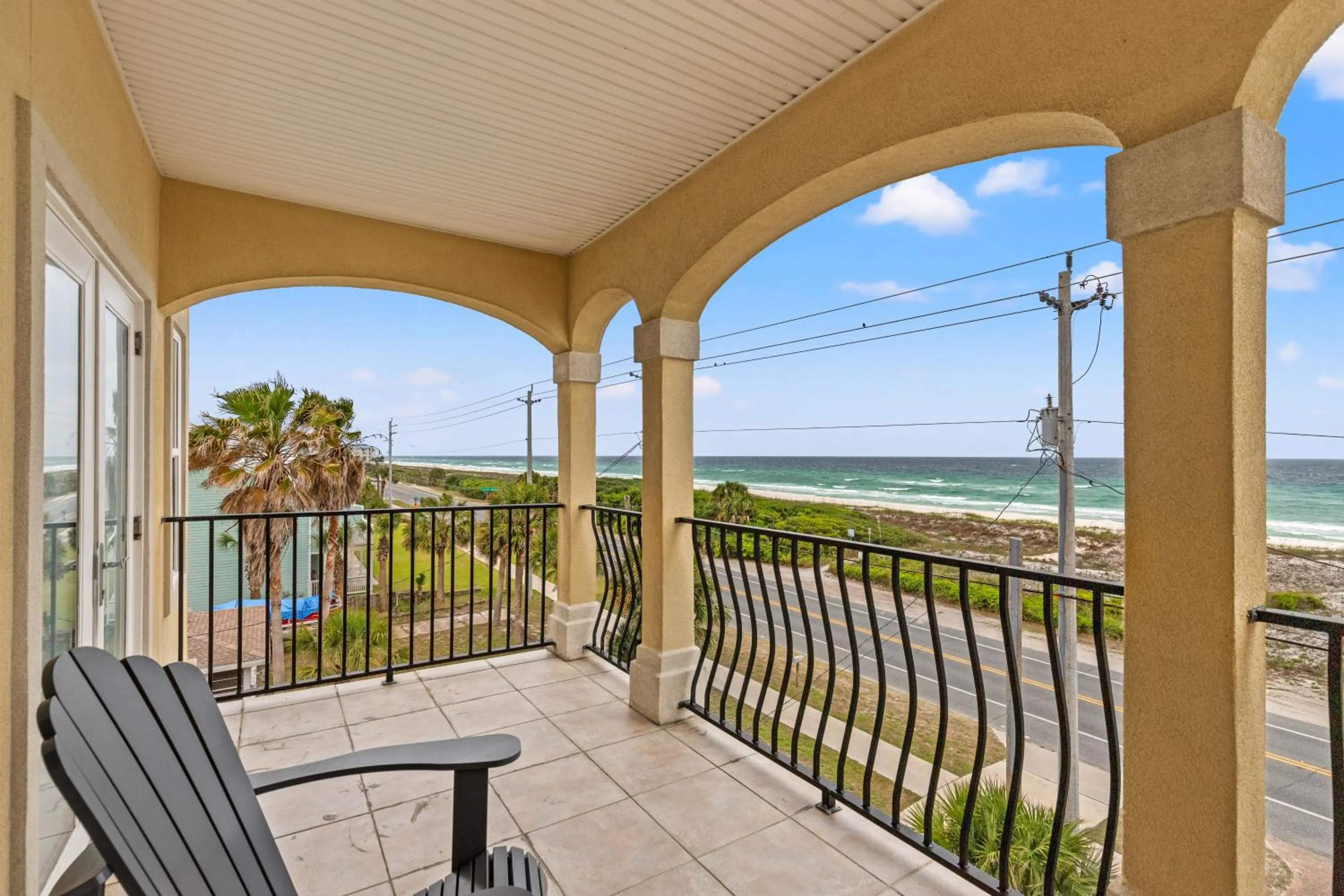 Balcony/Terrace in 2 Gulf View Balconies! 3 Story Townhome With 4 Bedrooms, 4 Bathrooms! Sleeps12