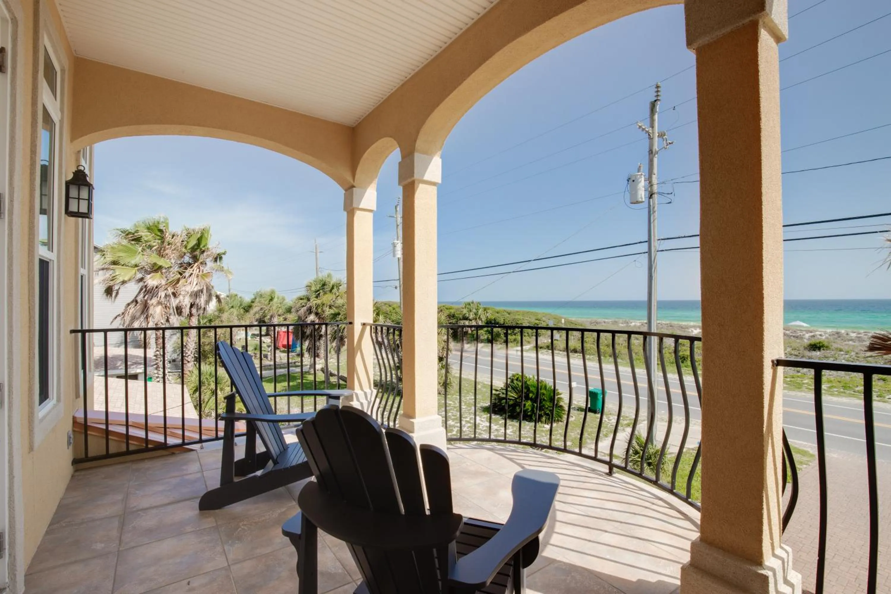 Balcony/Terrace in 2 Gulf View Balconies! 3 Story Townhome With 4 Bedrooms, 4 Bathrooms! Sleeps12