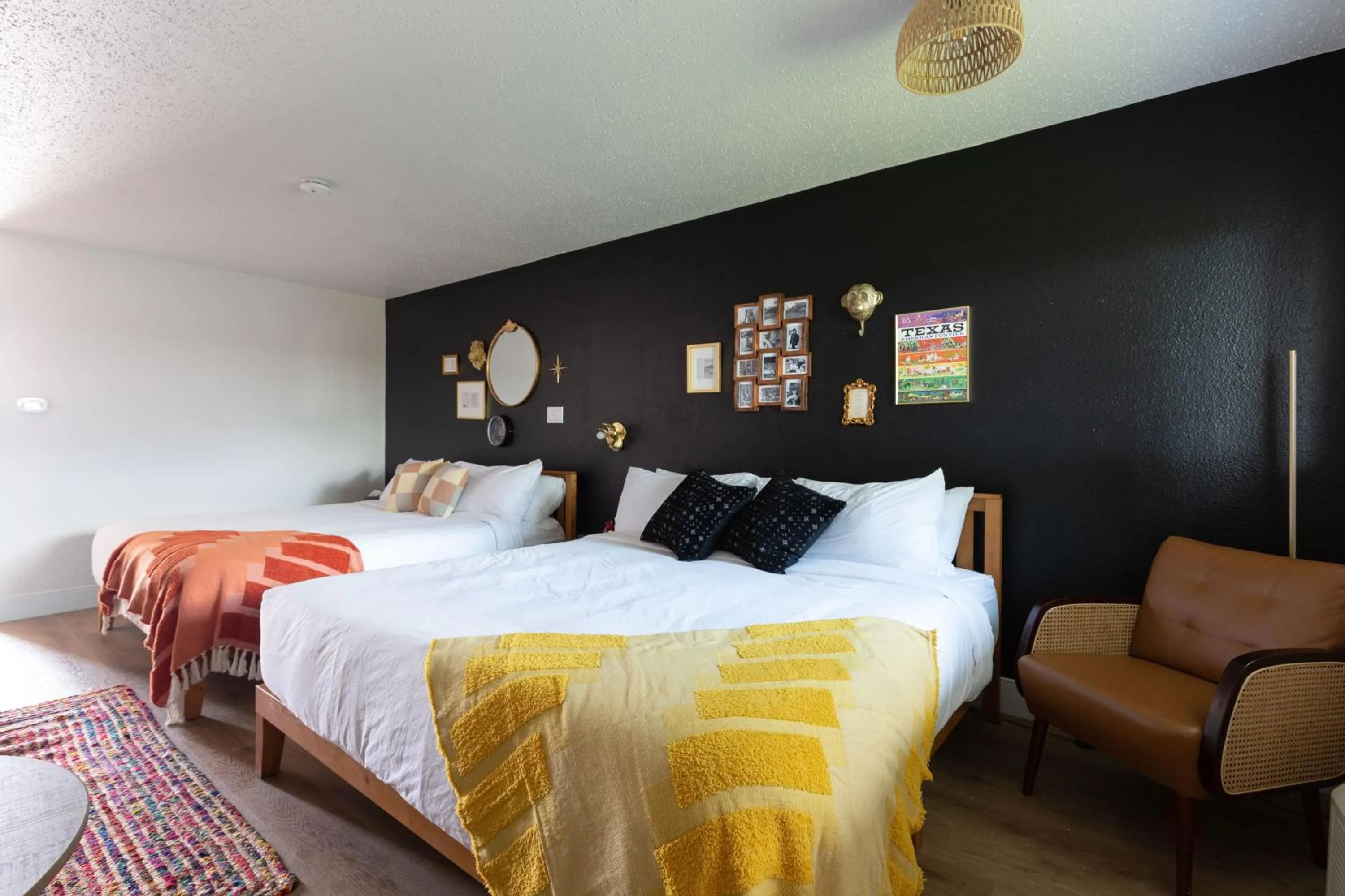 Bed in Hotel McCoy - Art, Libations, Pool Society