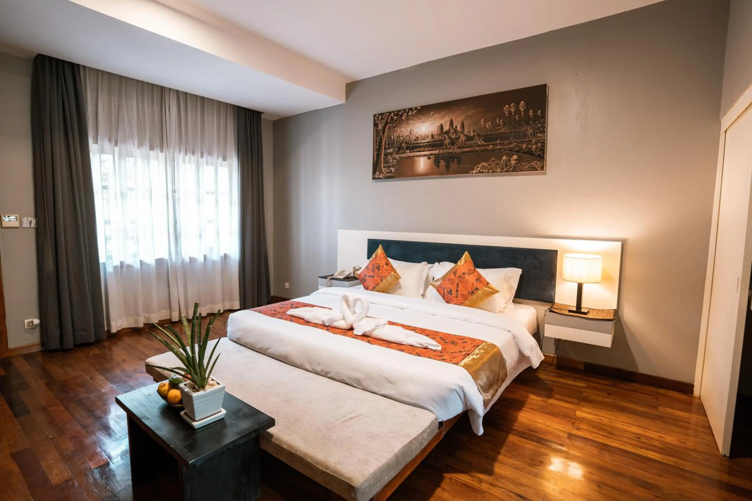 Bed in Amazing Smile Angkor Resort