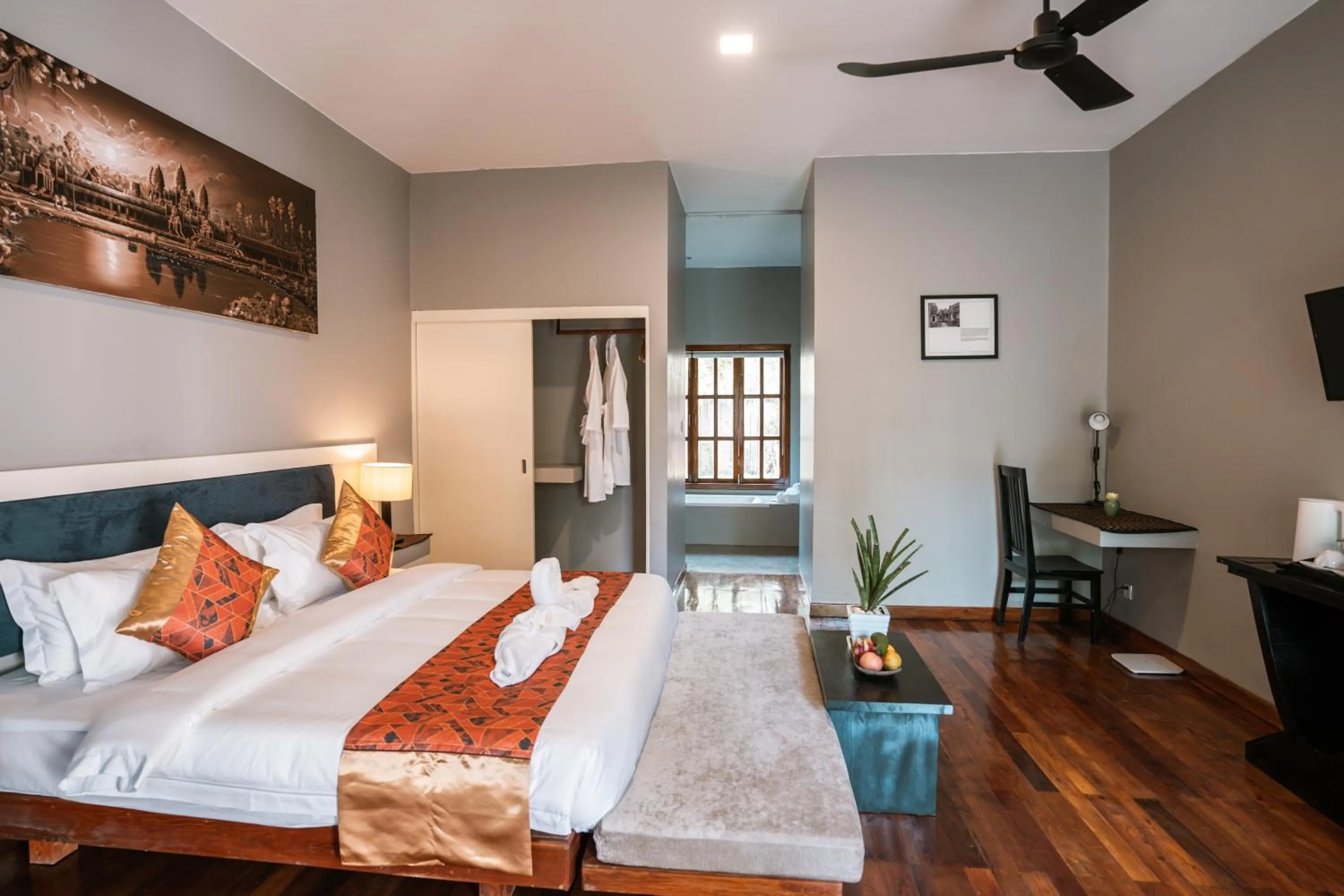 Bed in Amazing Smile Angkor Resort